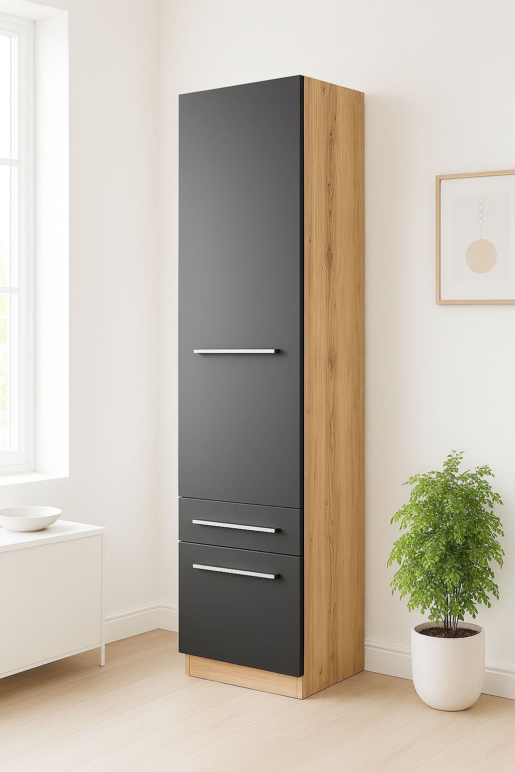 priess Kleiderschrank »Schrank Garderobe Wäscheschrank Barcelona in 5 Breiten« viel Stauraum, geräumige Schubkästen, mit Spiegel, MADE IN GERMANY