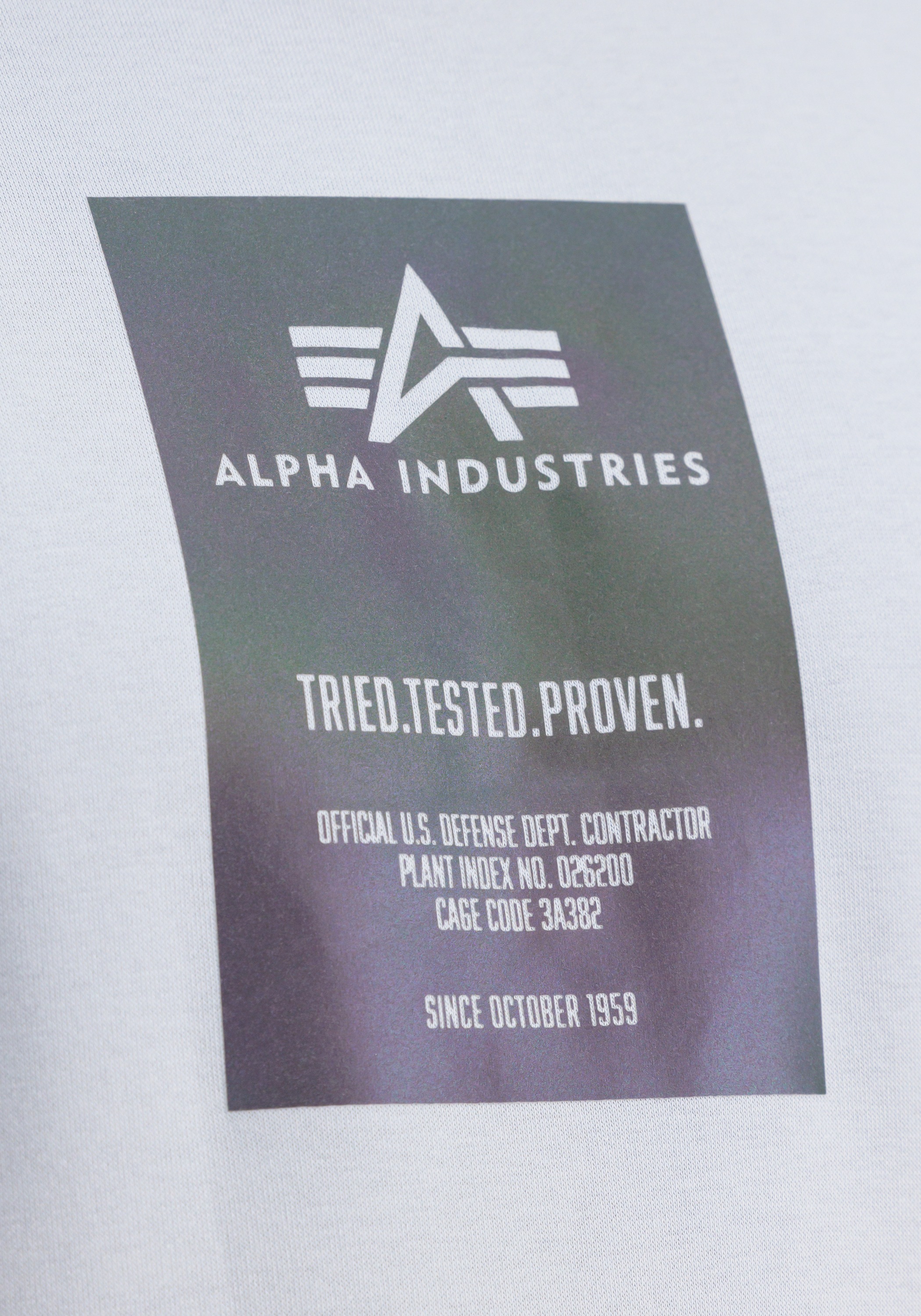 Alpha Industries Sweater »Alpha Industries Men - Sweatshirts Rainbow Refl. Label Sweater«