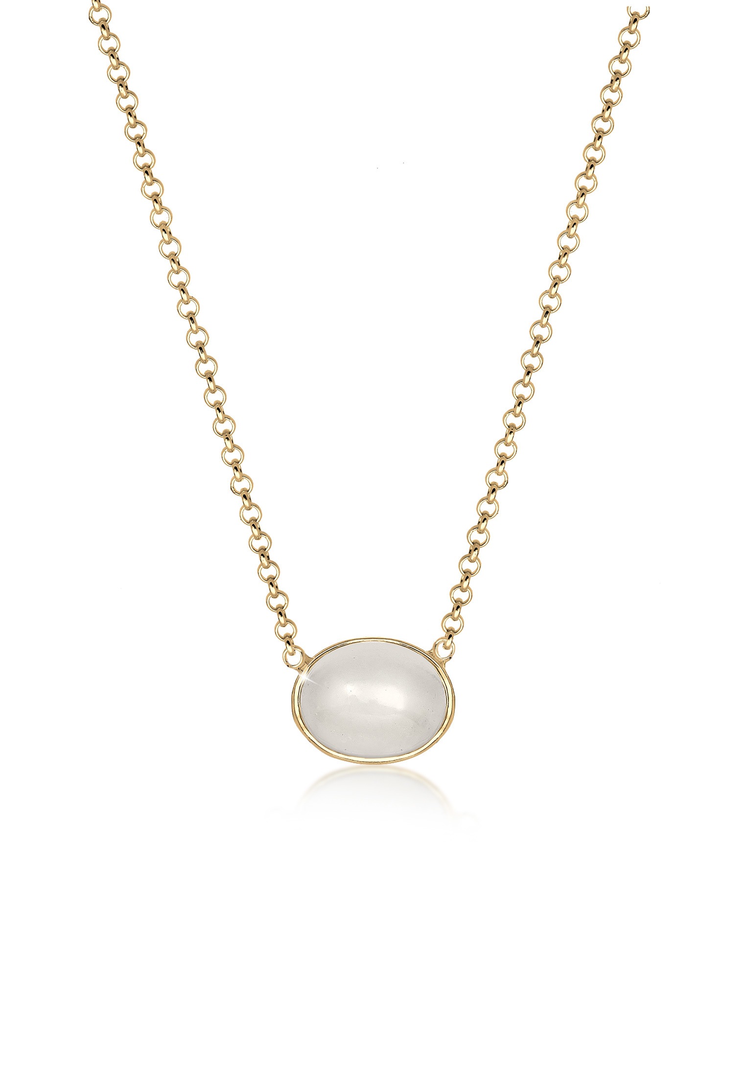 Elli Collierkettchen »Mondstein Gemstone Natur 925er Sterling Silber«