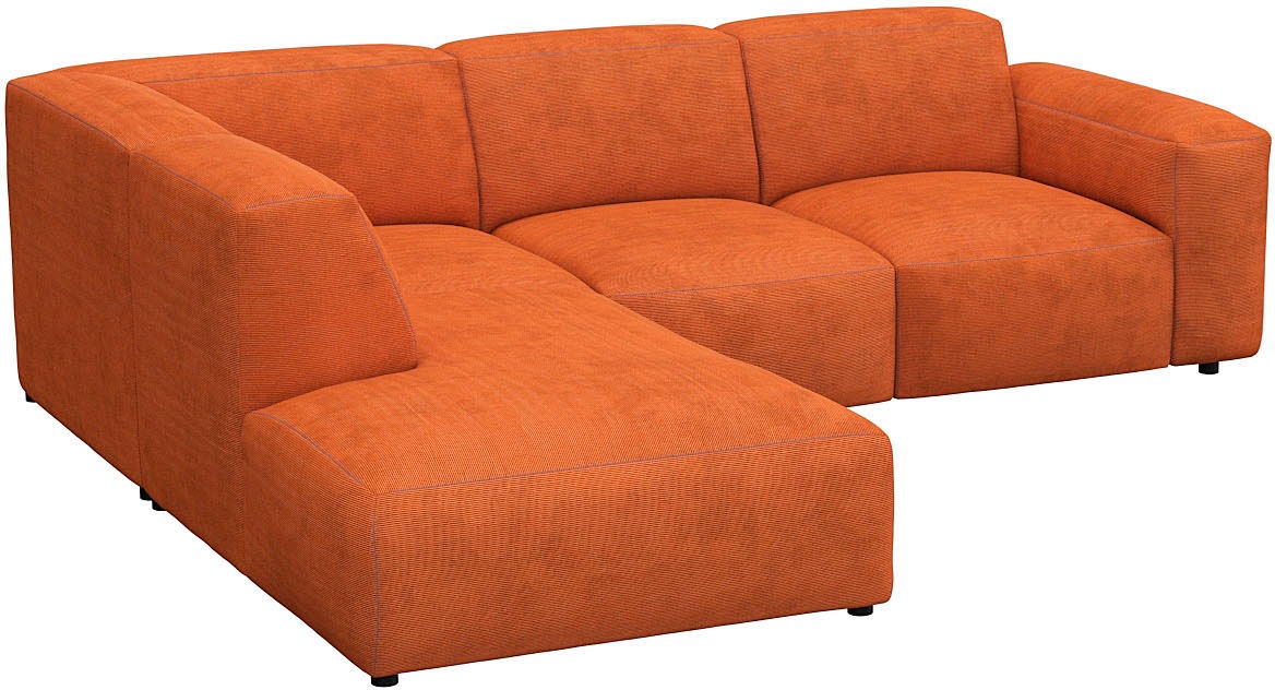 FLEXLUX Ecksofa »Lucera, super bequem durch hochwertigen Sitzaufbau mit Kaltschaum«, modern & anschmiegsam, L-Form, Designsofa