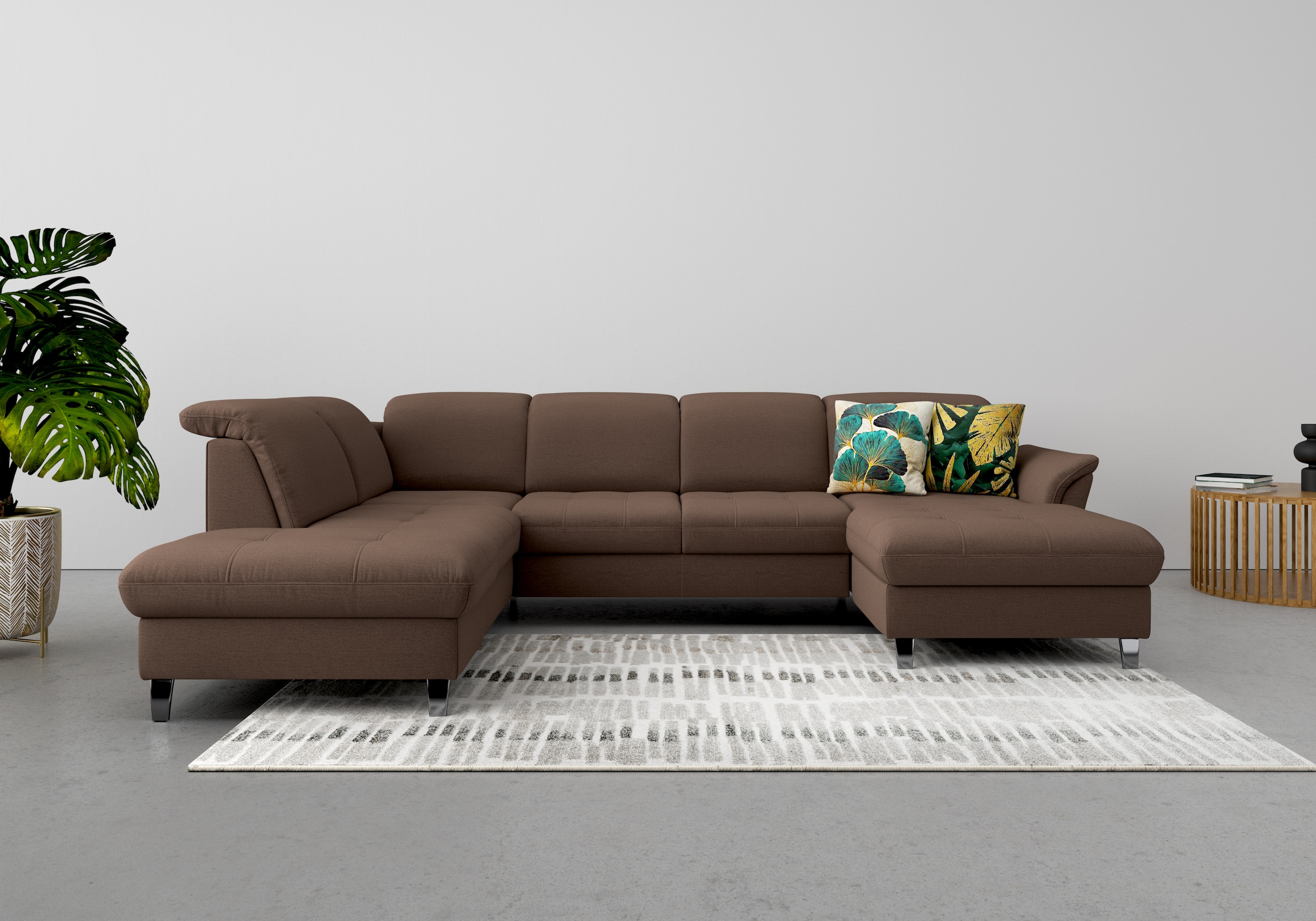 sit&more Wohnlandschaft »Maggiore U-Form« wahlweise mit Kopfteilverstellung günstig online kaufen