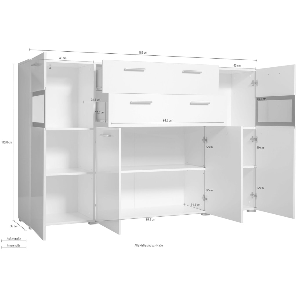 Helvetia Highboard »Sarah«