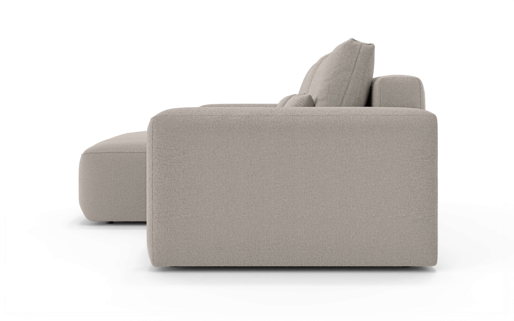 OTTO home Ecksofa »MATTS Schlafsofa mit Bettkasten, Maße B/T/H: 265/159/89 cm« L-Form mit Recamiere rechts oder links, hoher Sitzkomfort