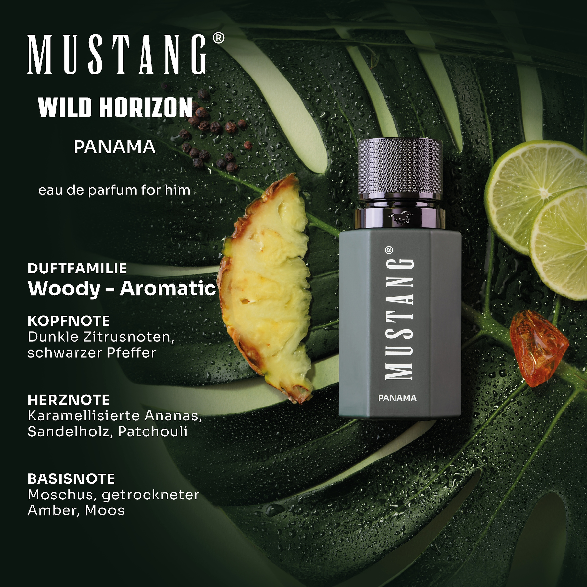 MUSTANG Eau de Parfum »WILD HORIZON PANAMA FOR HIM EDP« 50ml