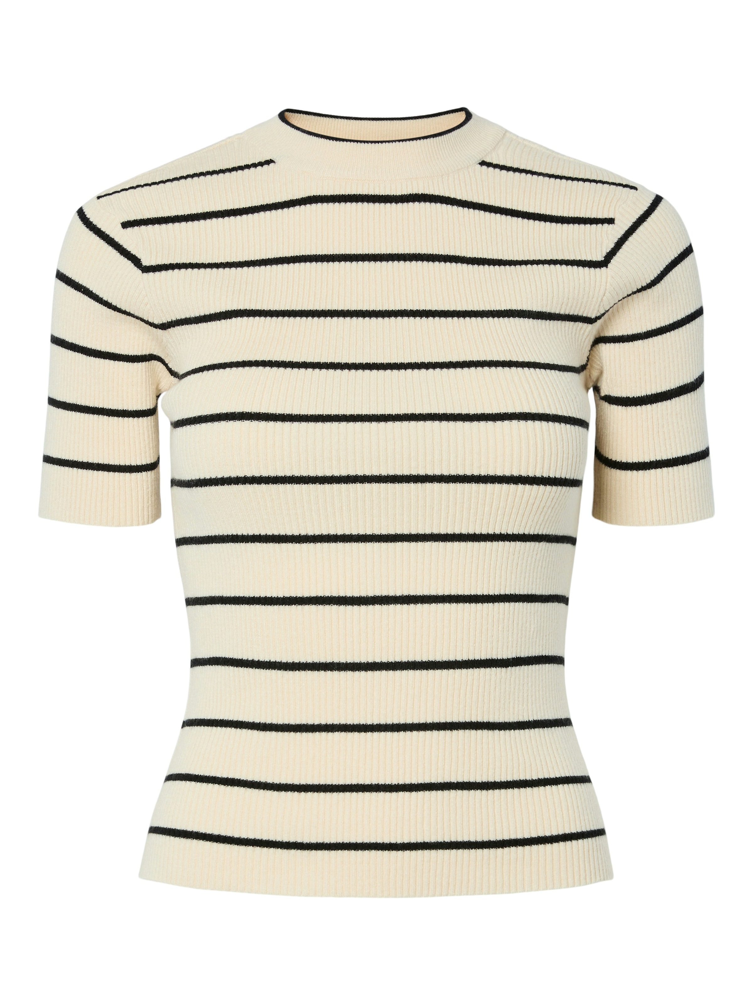 pieces Kurzarmpullover »PCMIRA SS O-NECK KNIT NOOS BC« Viskosemischung, Kurzarm