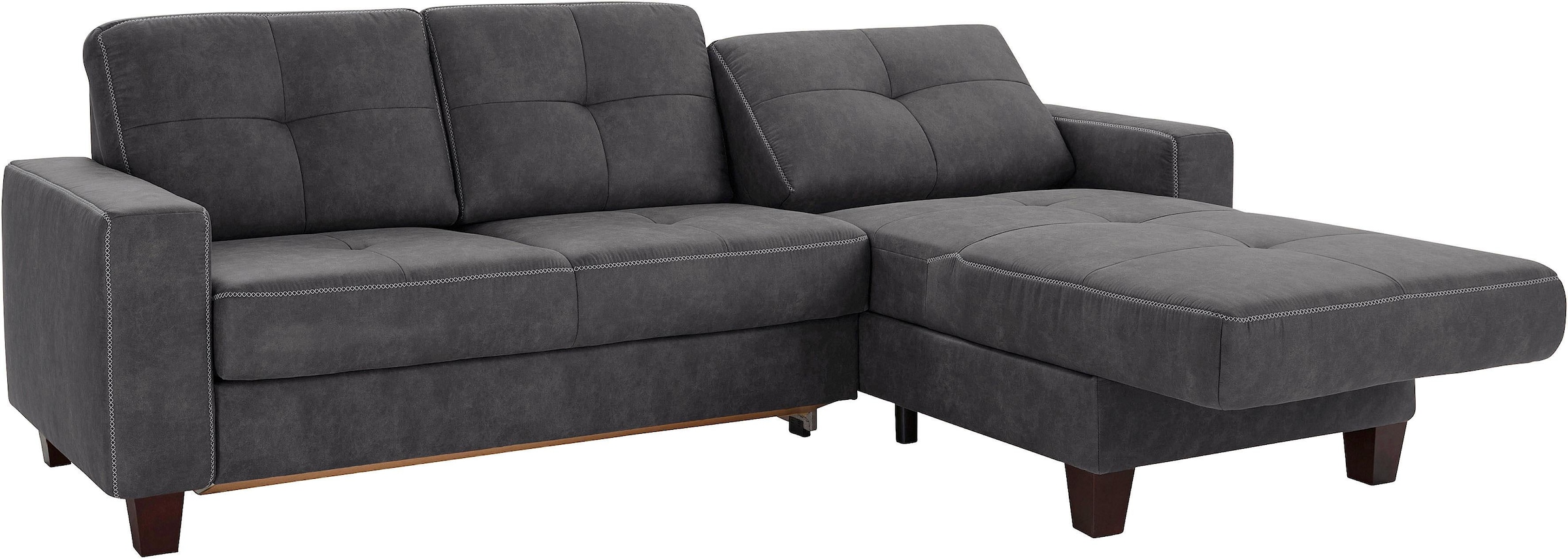 Places of Style Ecksofa »Varese L-Form«, wahlweise mit Bettfunktion und Vor günstig online kaufen