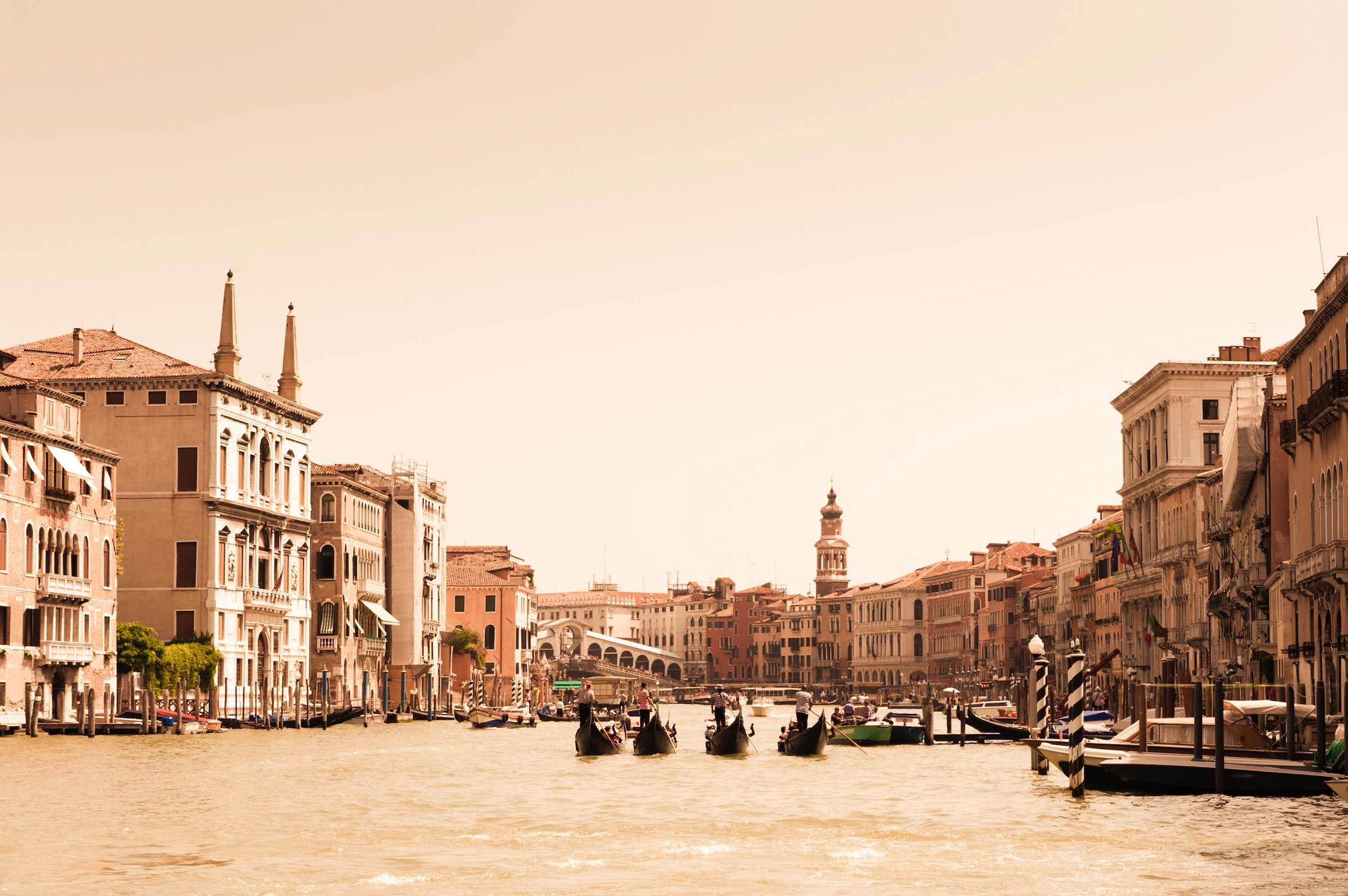 Papermoon Fototapete »VENEDIG-INSEL ALT STADT RETRO VINTAGE MEER STRAND KAN günstig online kaufen