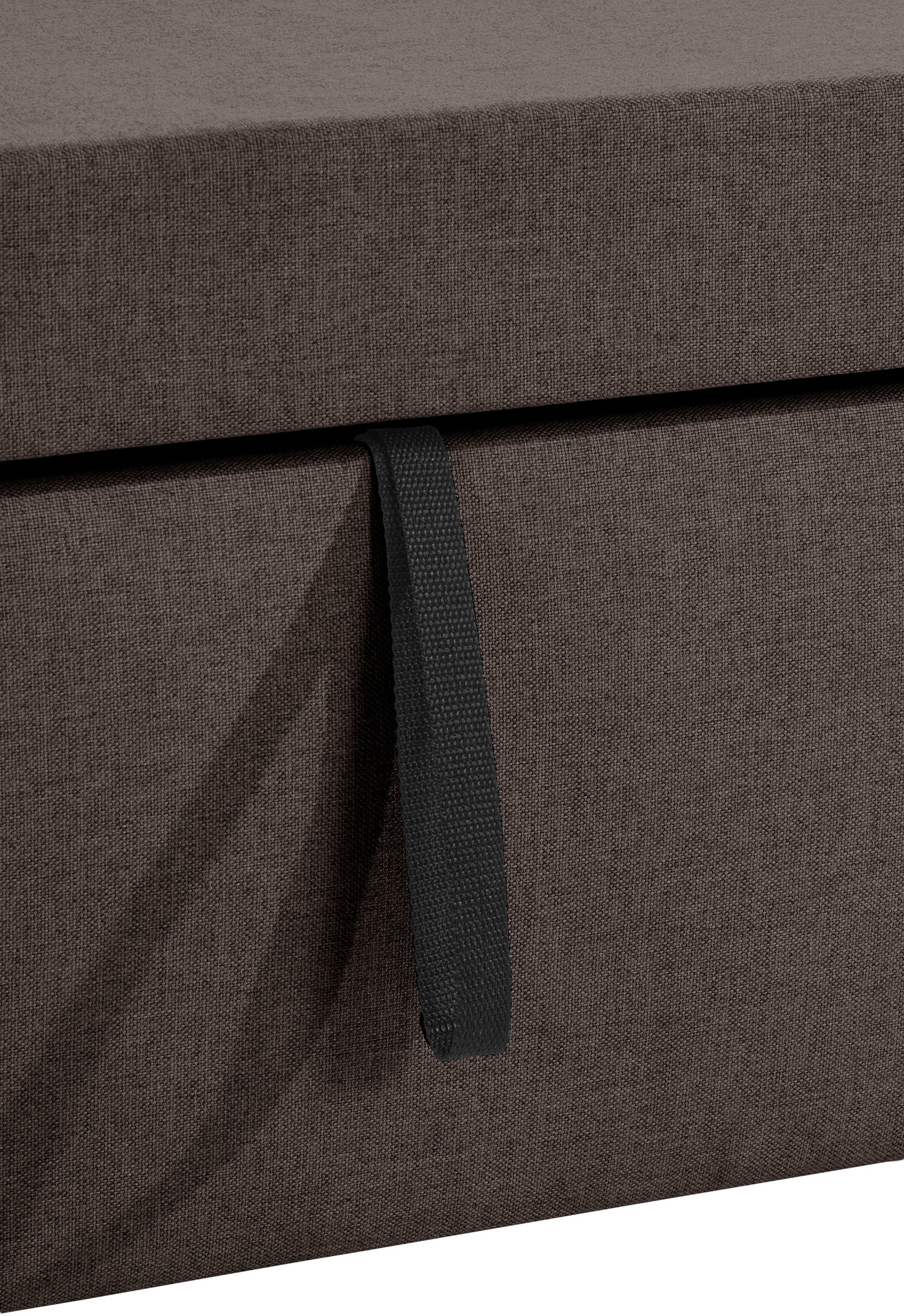 DOMO collection Ecksofa »Lagoa L-Form«, wahlweise mit Bettfunktion, frei im Raum stellbar, große Farbvielfalt