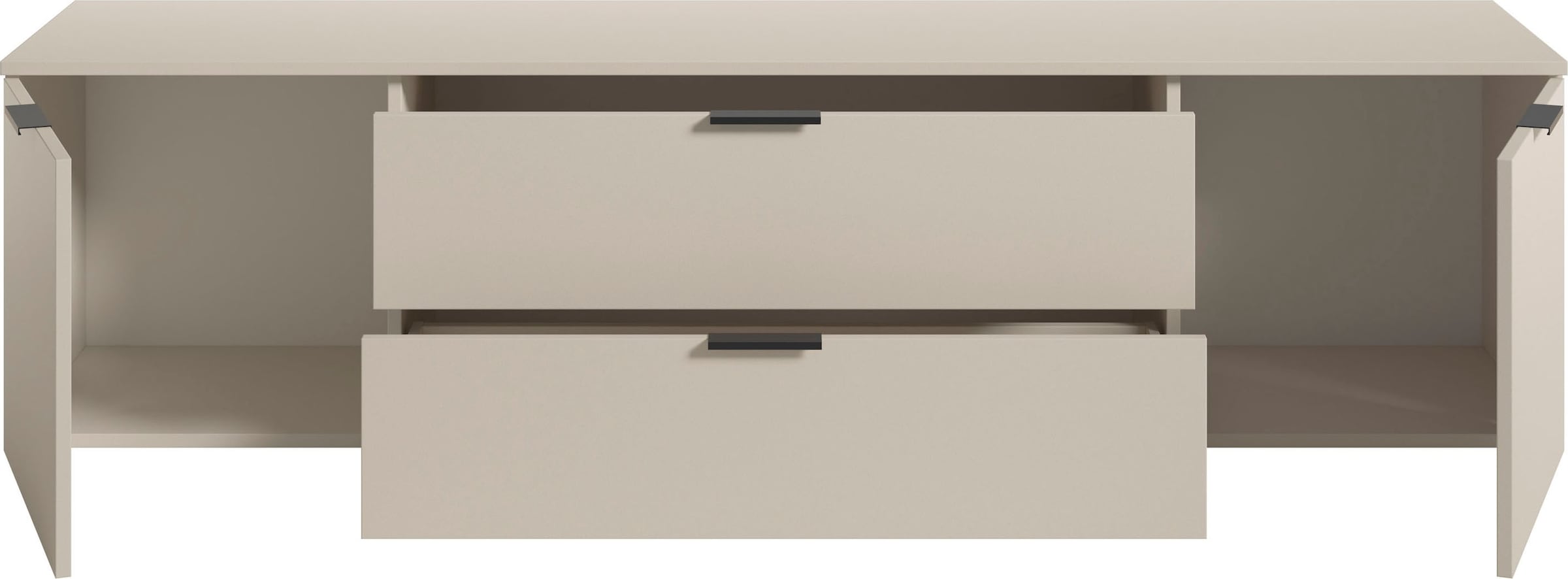 HBZ Lowboard »Linz TV-Unterschrank, BxHxT 180x47x40cm«, (1 St.), Breite 180cm,Lip-Griff, Melaminbeschichtung