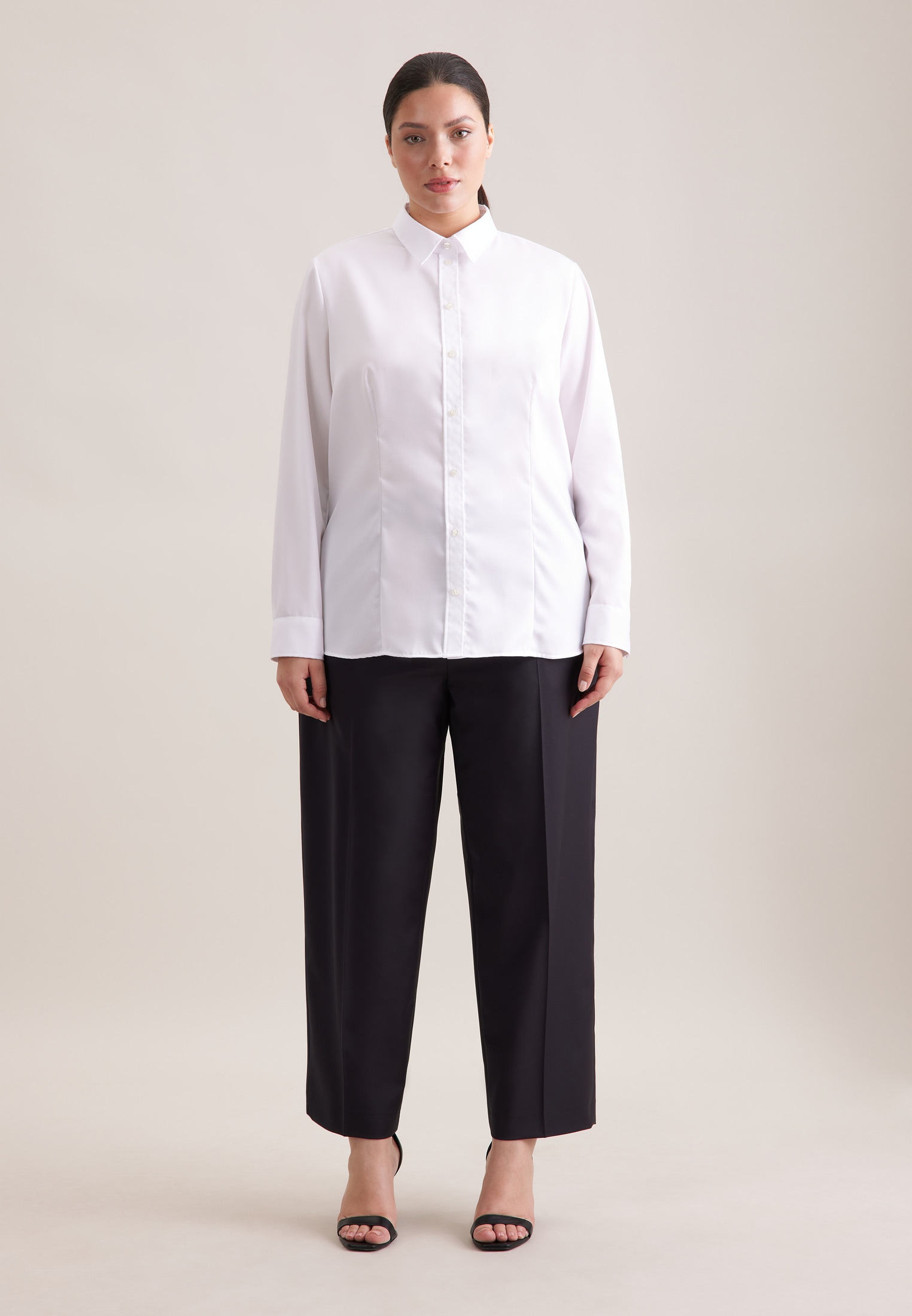 seidensticker Hemdbluse »Schwarze Rose«, 1/1 Kragen Uni
