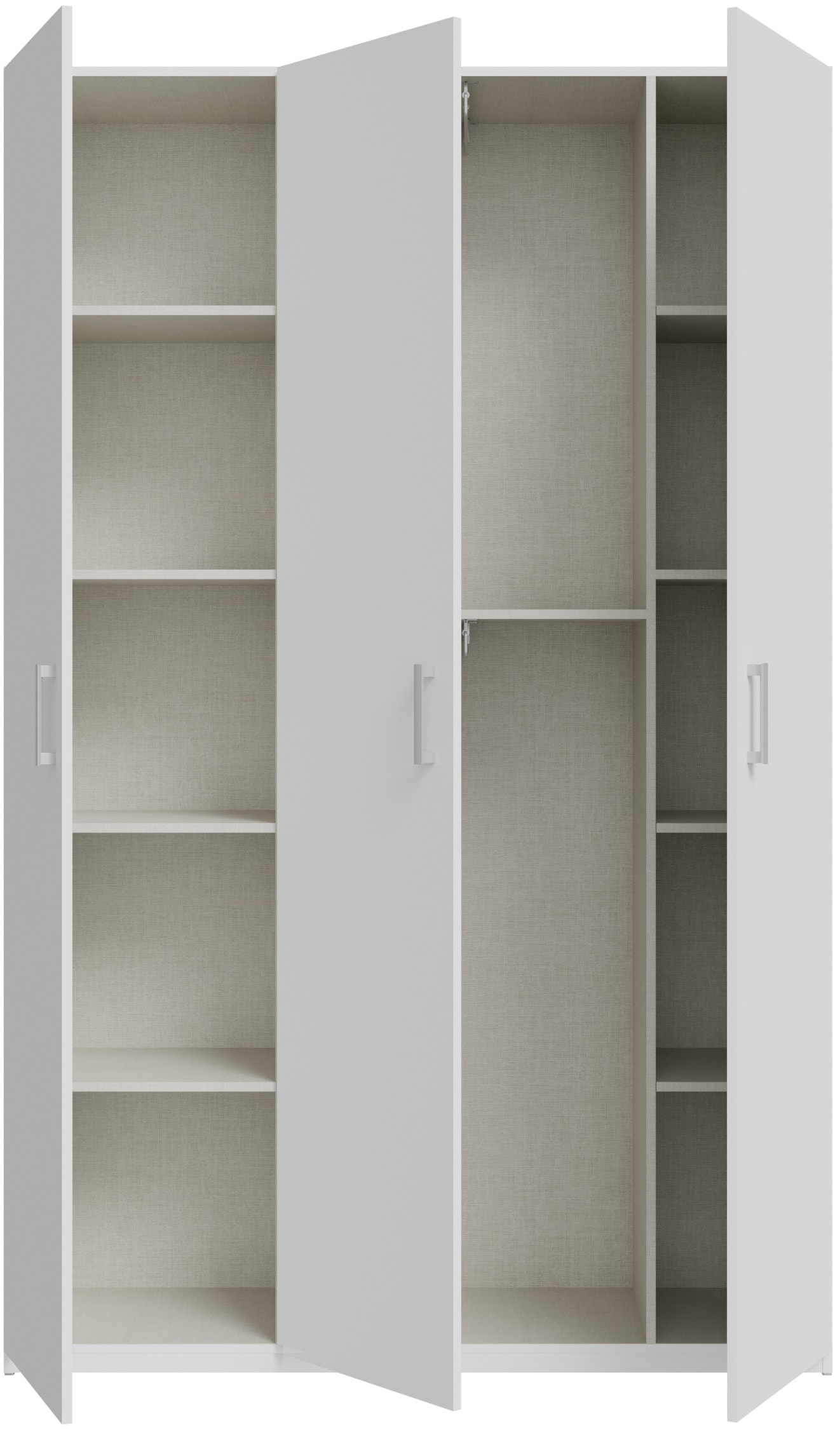 FORTE Drehtürenschrank B/H/T 133,2/210,5/42 cm, stehende Montage