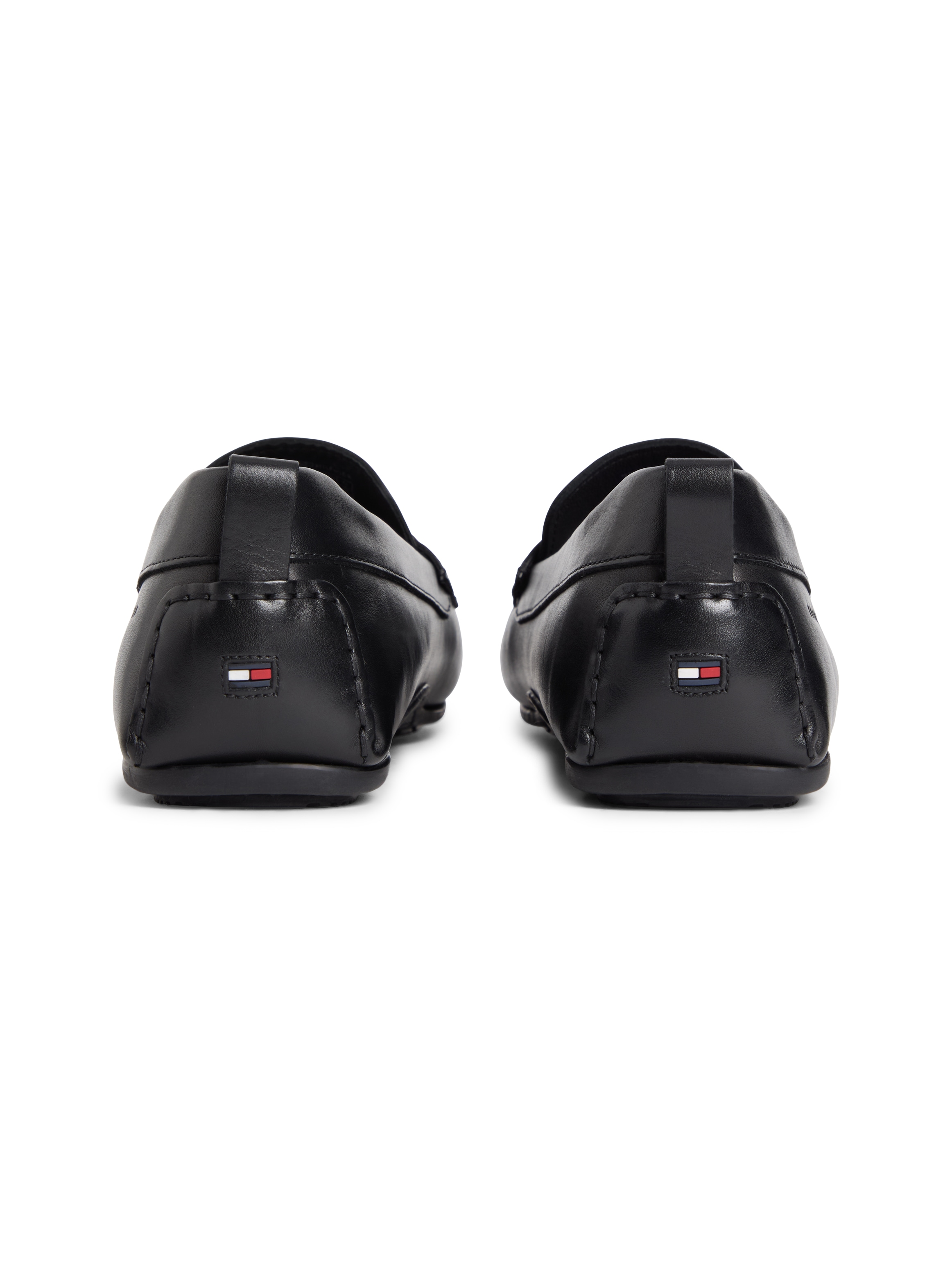 Tommy Hilfiger Slipper »HILFIGER COIN LTH DRIVER«  Flats, Schlupfschuh, Loafer mit Zierriegel und Penny