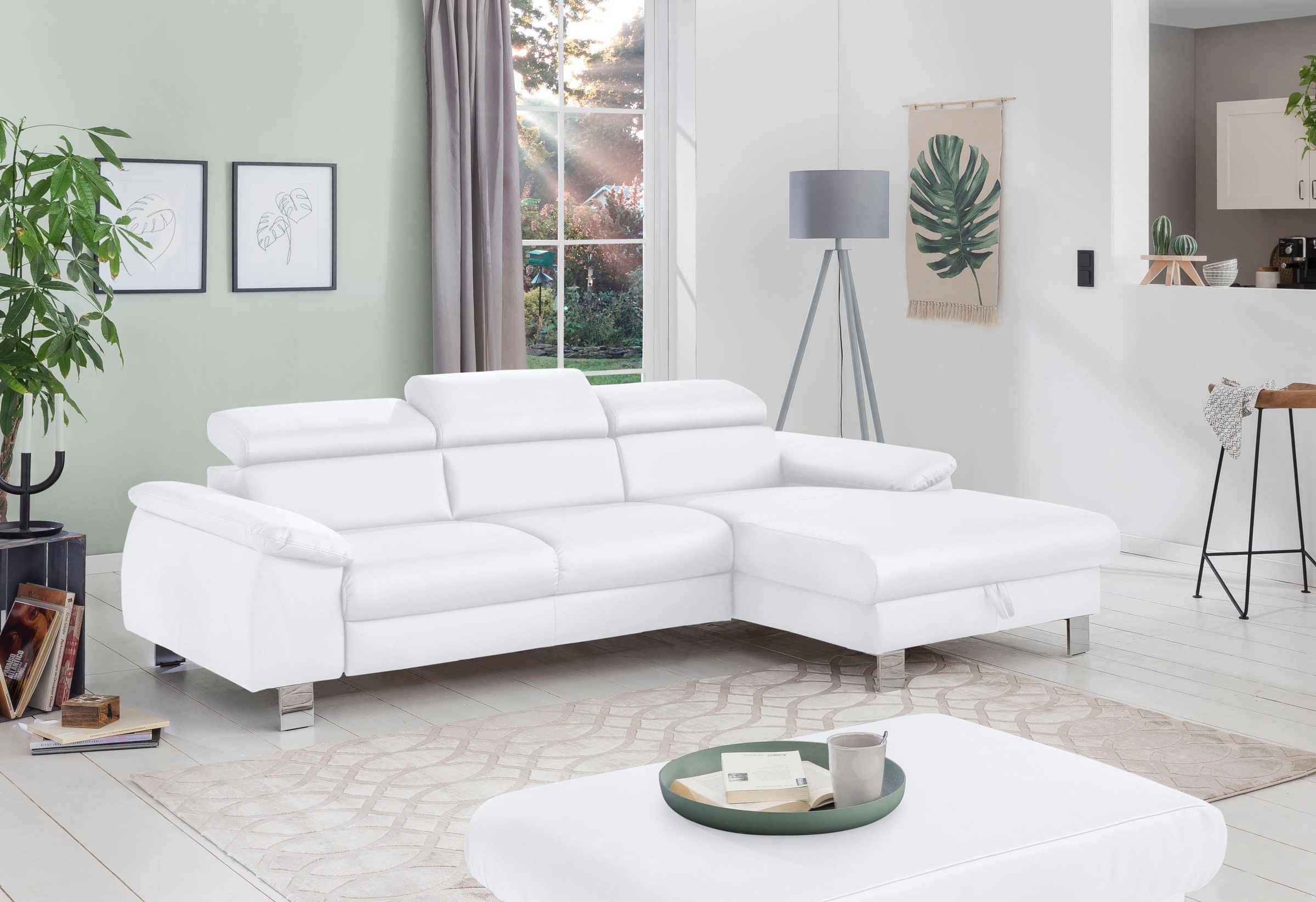 COTTA Polstergarnitur »Komaris L-Form, B: 242 bzw. 100 cm (Set: Ecksofa & H günstig online kaufen