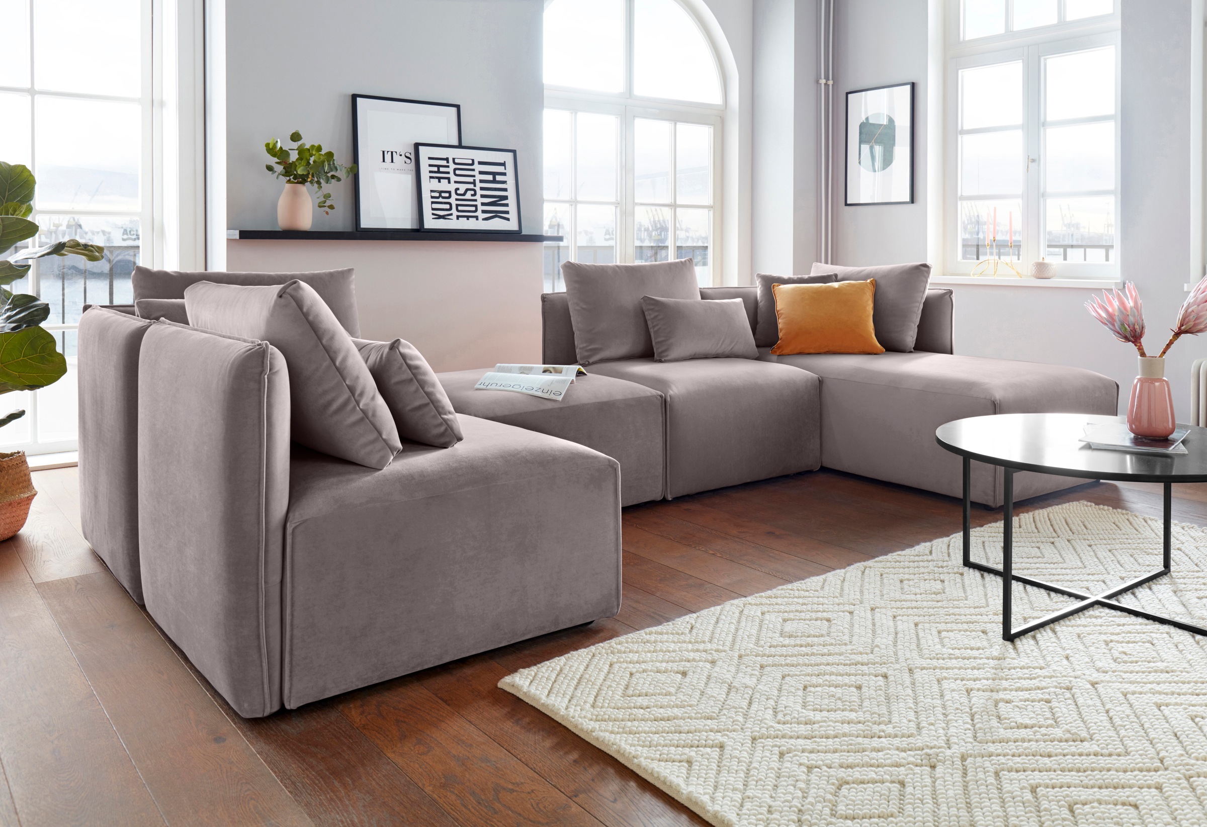 OTTO home Wohnlandschaft »Nöre U-Form« 5 Teile, in vielen Bezugsqualitäten günstig online kaufen