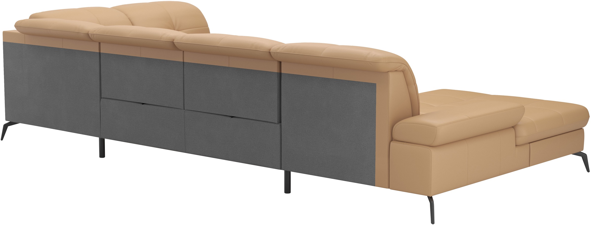 sit&more Wohnlandschaft »Amica, U-Form, inkl. Sitztiefenverstellung und Armteilverstellung«, wahlweise mit Kopfteilverstellung, Bettfunktion und Bettkasten