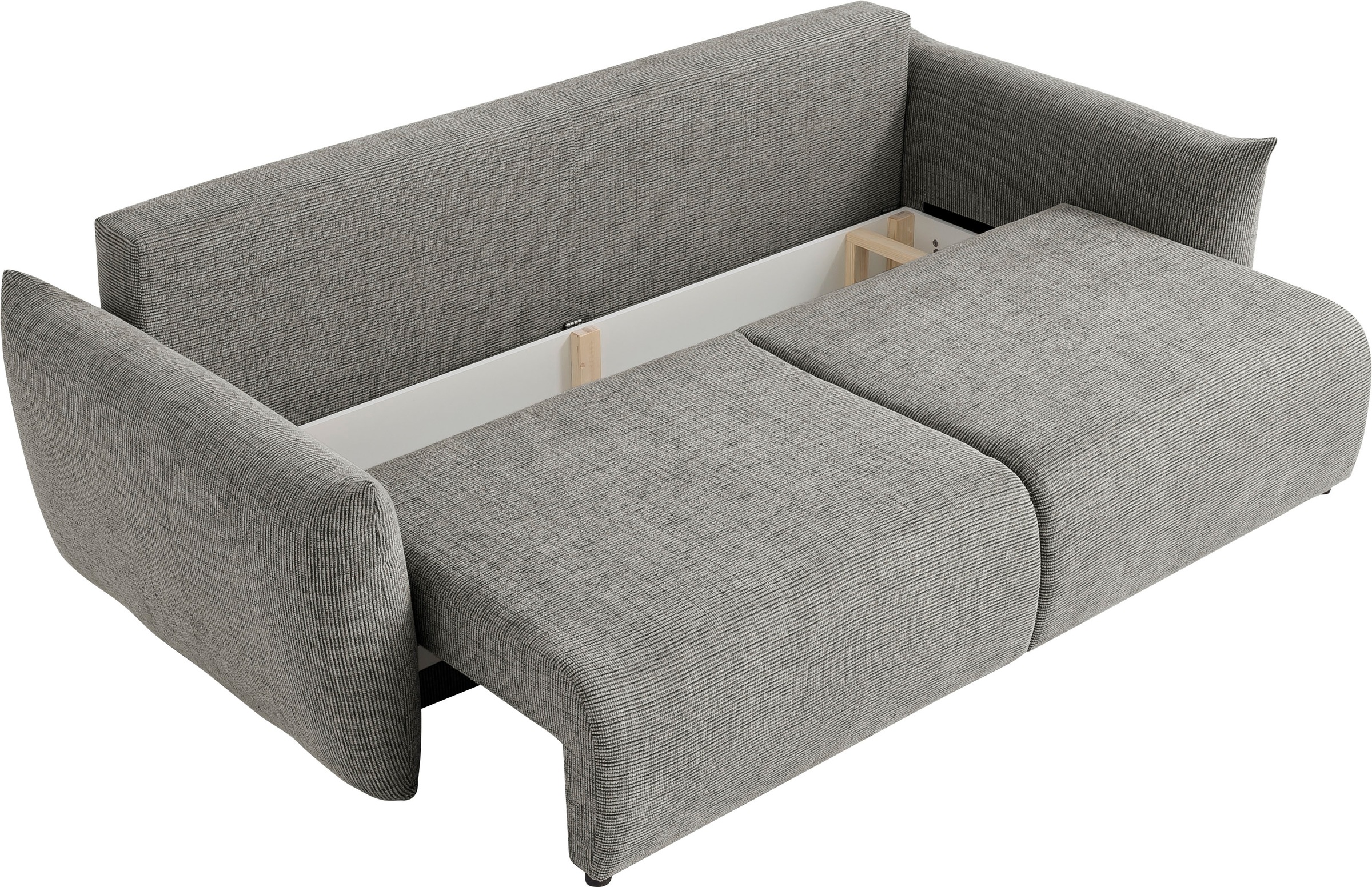 INOSIGN 3-Sitzer »MAVAS Schlafsofa mit Bettkasten«, ca.240/108cm (Liegefläche 212/145 cm), Cord, Chenille, Struktur