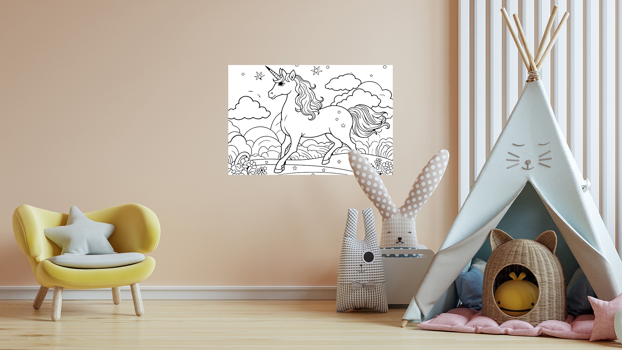 queence Wandsticker »Einhorn auf Blumenwiese«, (1 St.), DIY-Wandsticker zum günstig online kaufen