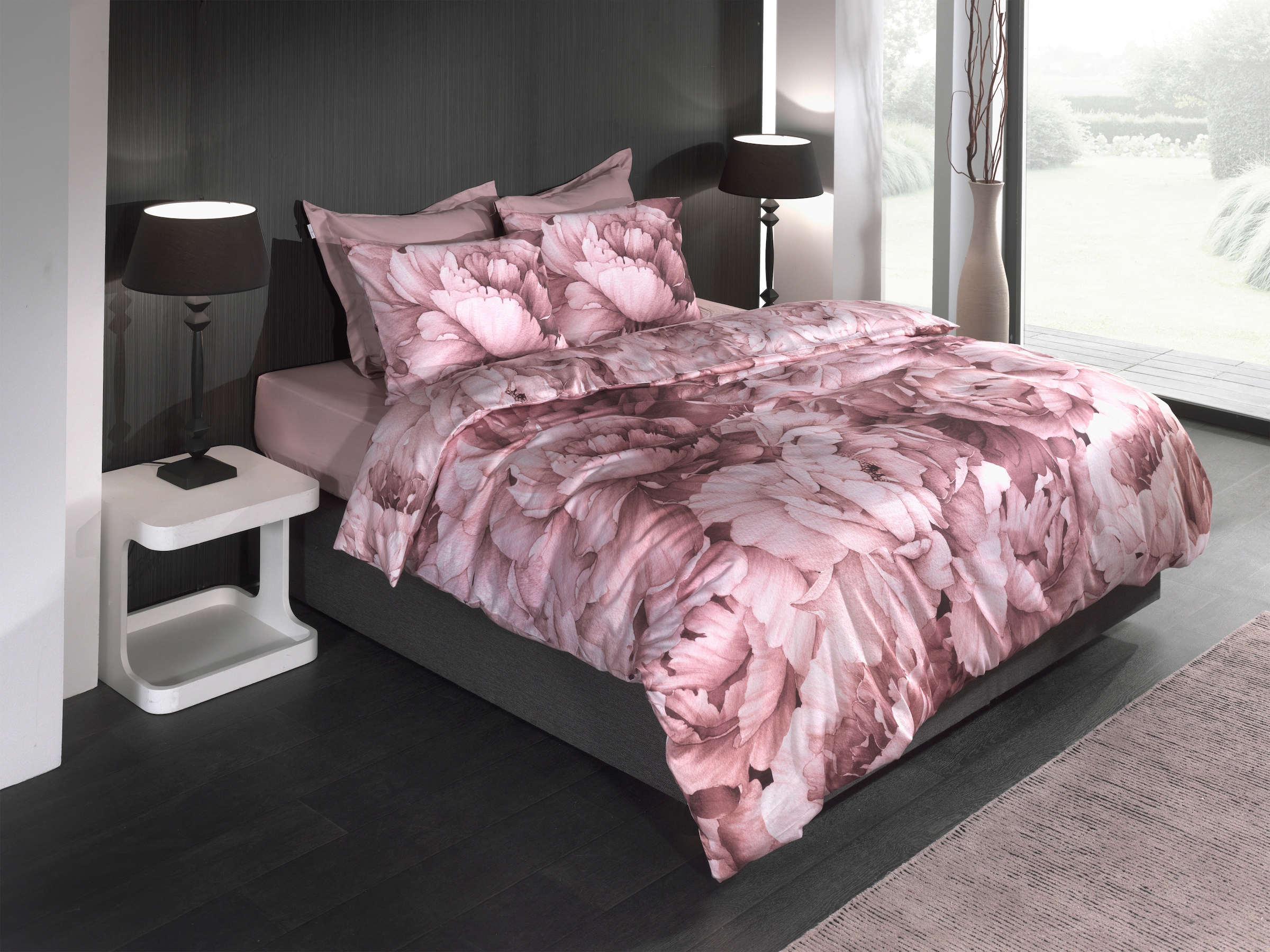 Heckett & Lane Bettwäsche »Wade« 2 Stk. tlg. Blumen Design, 100% Baumwolle ab 135x200 cm.