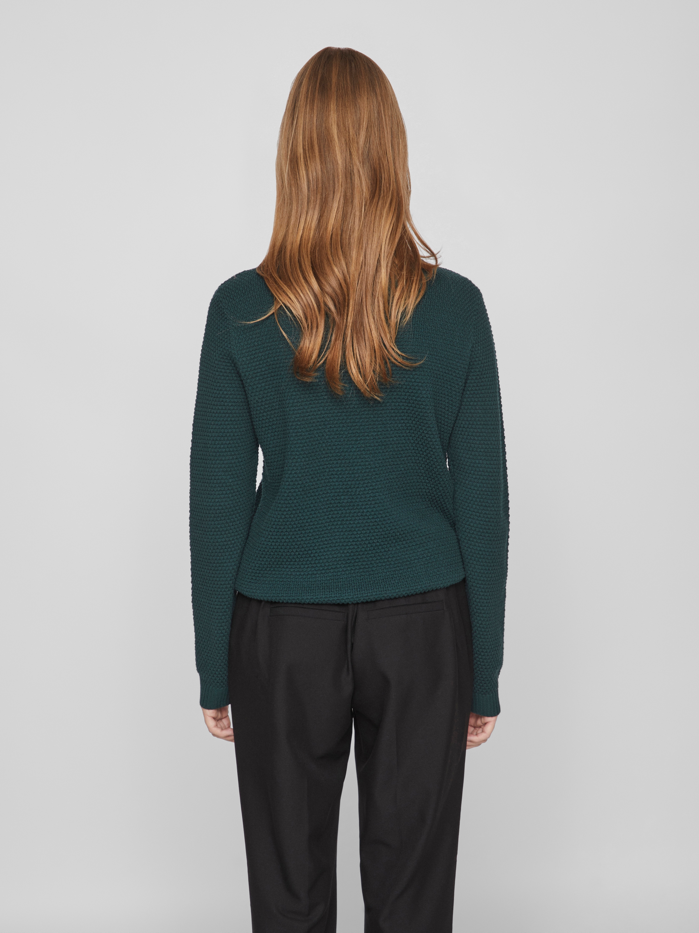 Vila Rundhalspullover »VIDALO O-NECK L/S KNIT TOP- NOOS« Baumwolle, regular fit