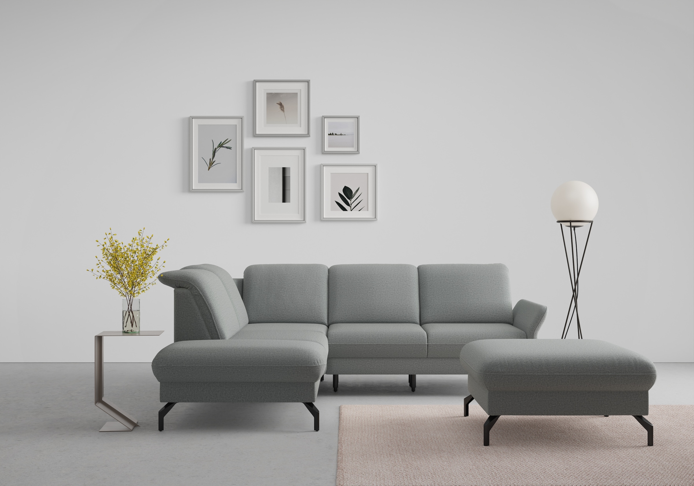 sit&more Ecksofa »Fashion L-Form«, wahlweise mit Kopfteilverstellung und Vo günstig online kaufen