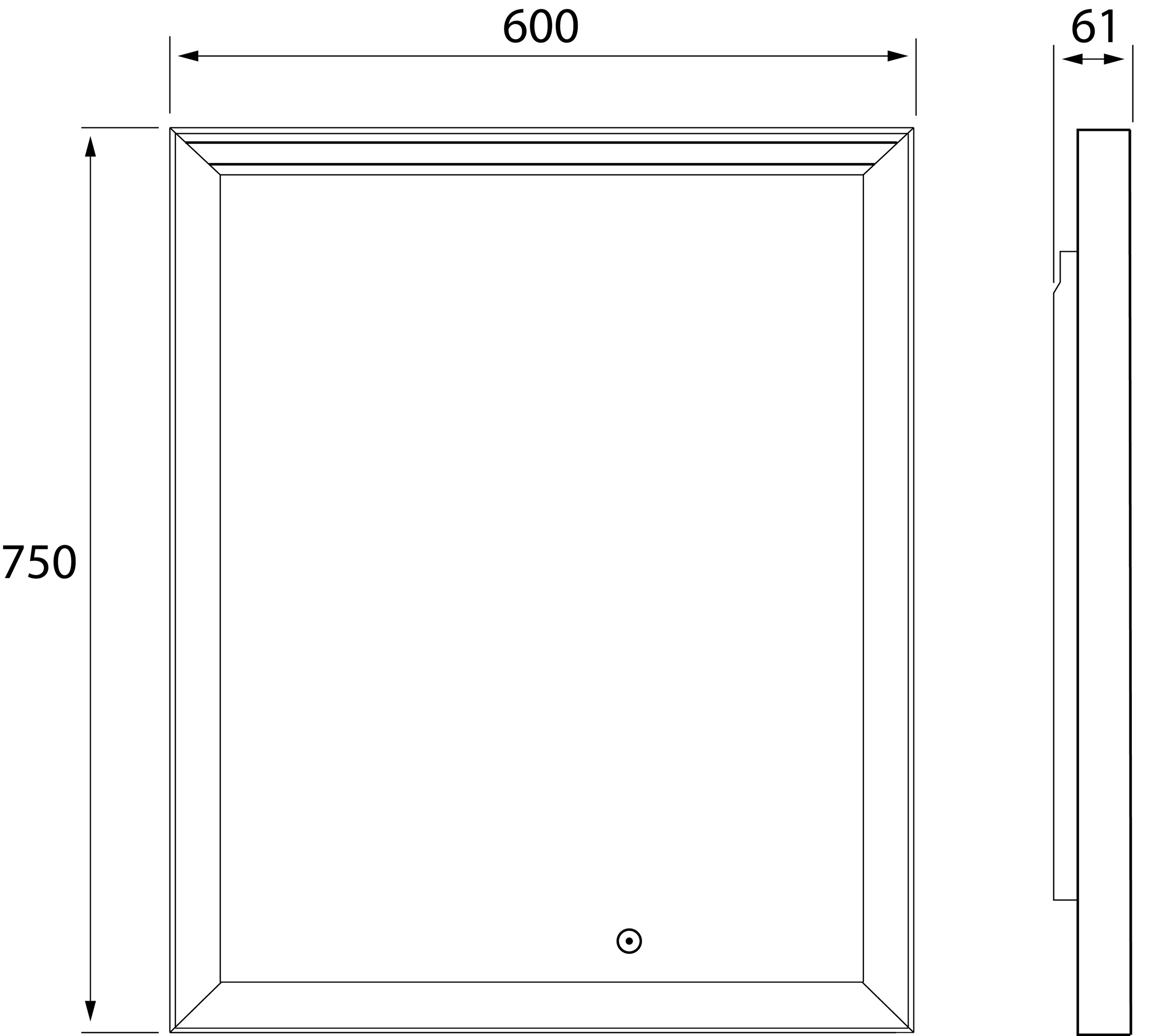 Loevschall LED-Lichtspiegel »Verona«