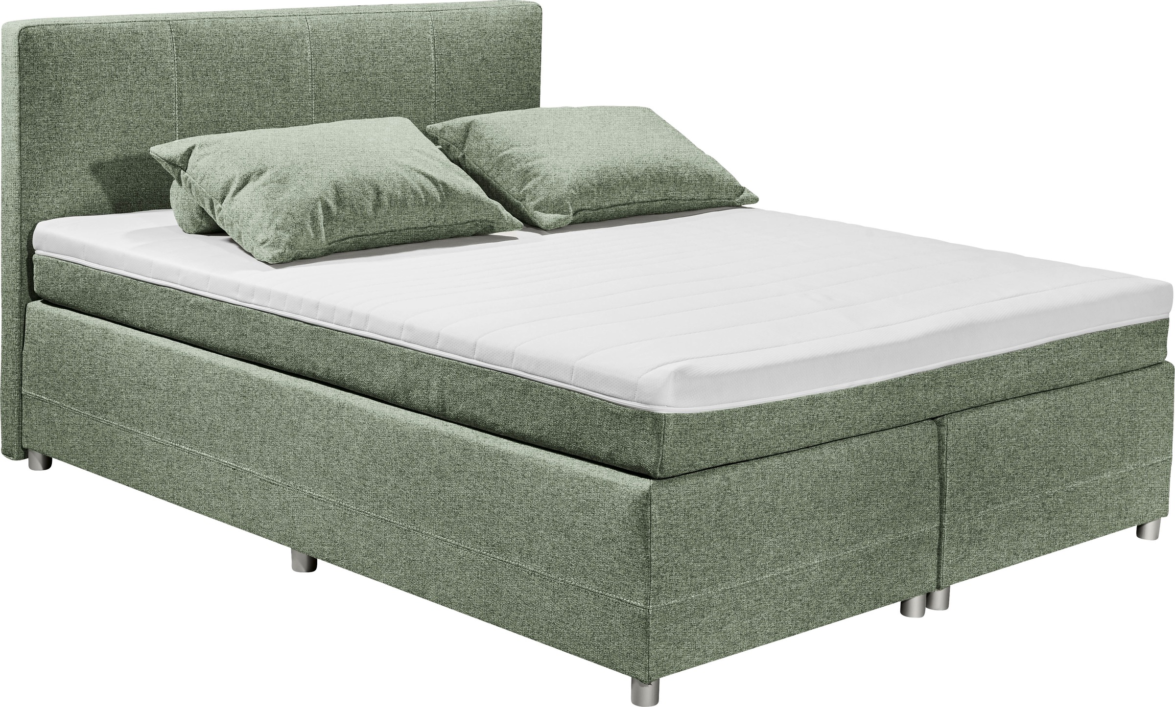 ED EXCITING DESIGN Boxspringbett »Luanda«, wahlweise mit Matratze und Toppe günstig online kaufen