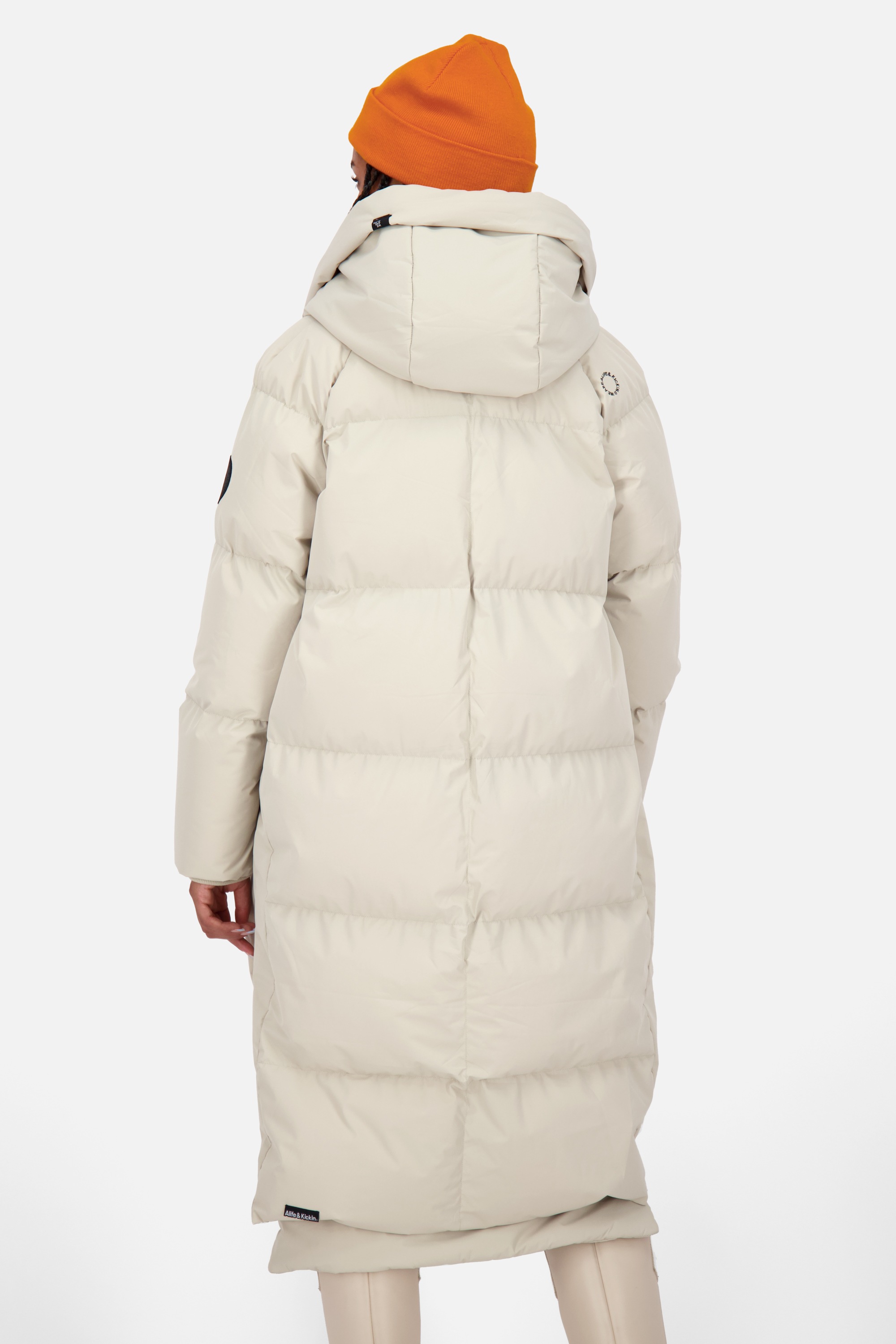 Alife & Kickin Winterjacke »Damen RihannaAK A«, mit Kapuze, Langer, warmer Wintermantel mit großer Kapuze und Fleece Innenfutter