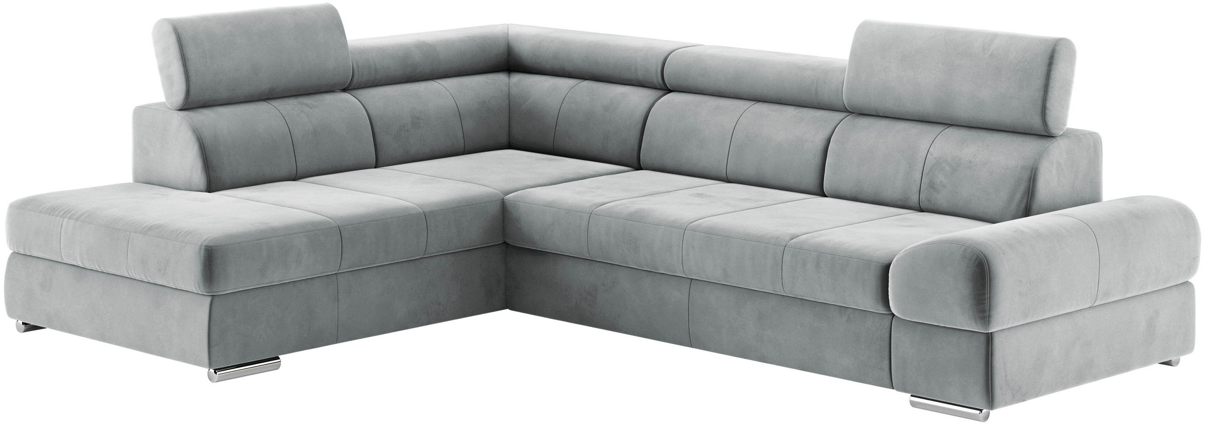 sit&more Ecksofa »Broadway L-Form«, mit verstellbaren Kopfteilen, wahlweise mit Bettfunktion