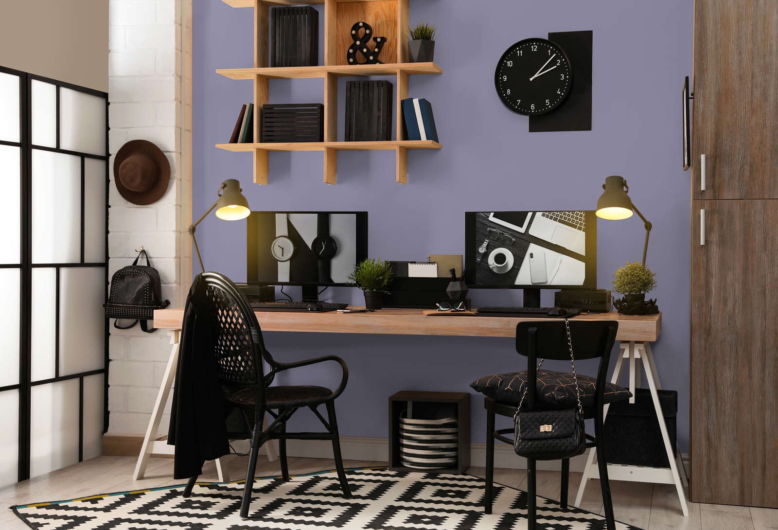 A.S. Création Wandfarbe »Premium Innenwandfarbe PURO Tuchmatt simple mauve« ideal für Wohnzimmer, Schlafzimmer, Flur und Küche, Farbwelt Violett