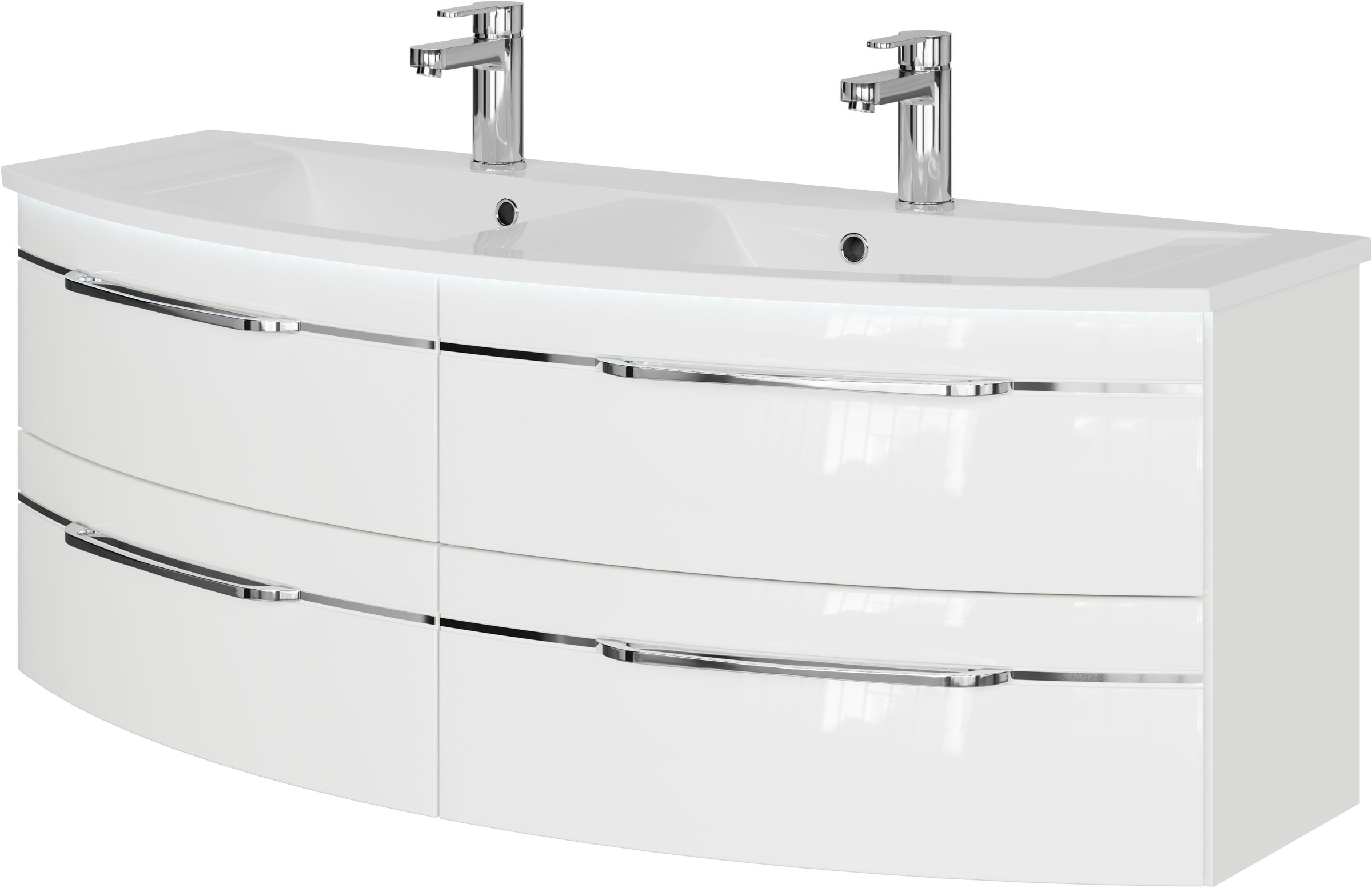 Saphir Waschtisch »Serie 7045 Mineralmarmor-Waschtisch und Unterschrank, 13 günstig online kaufen