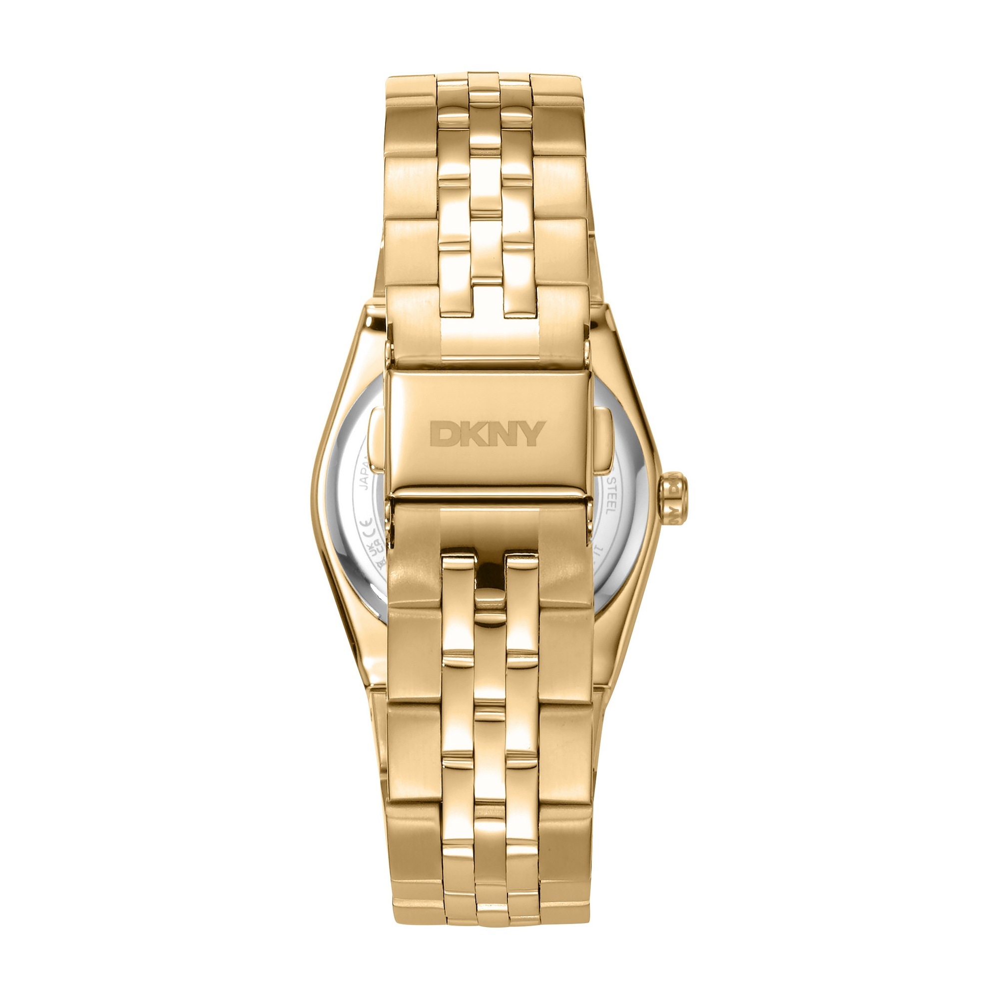 DKNY Quarzuhr »Logo Watch« Armbanduhr, Damenuhr, Edelstahlarmband, analog
