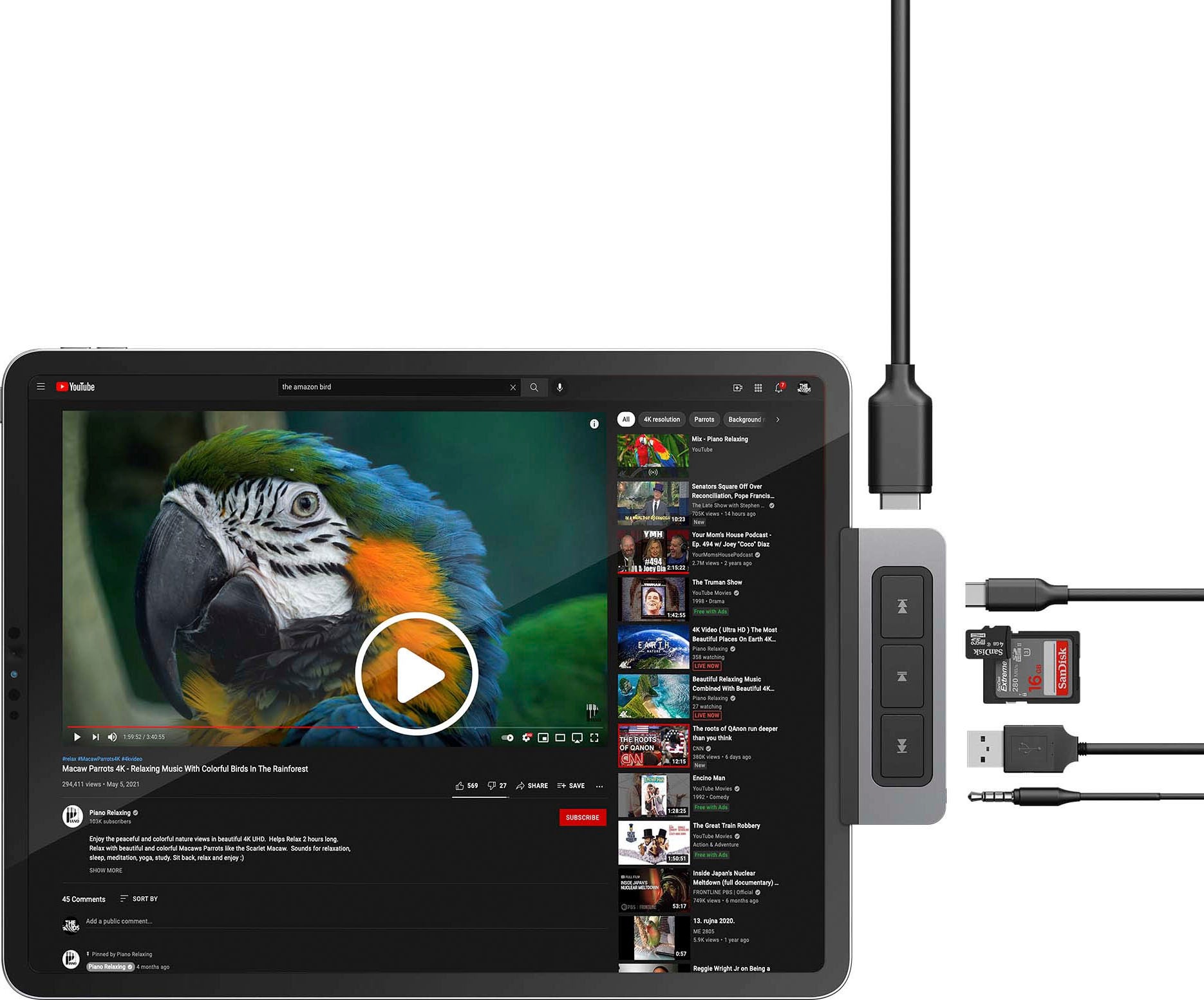 Hyper Adapter »Media 6-in-1 USB-C Hub for iPad Pro/Air«