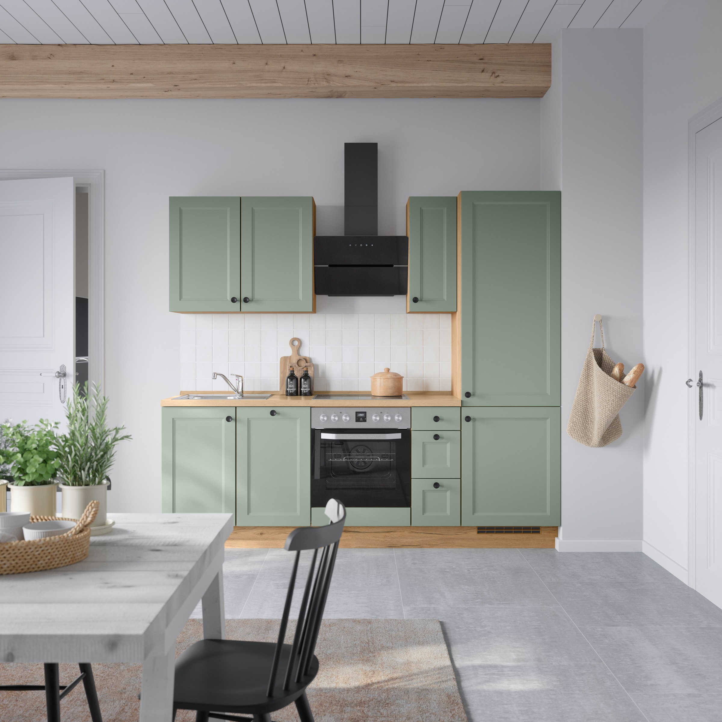 nobilia® Küchenzeile »"Cascada II"«, vormontiert, Breite 240 cm, Ausrichtun günstig online kaufen