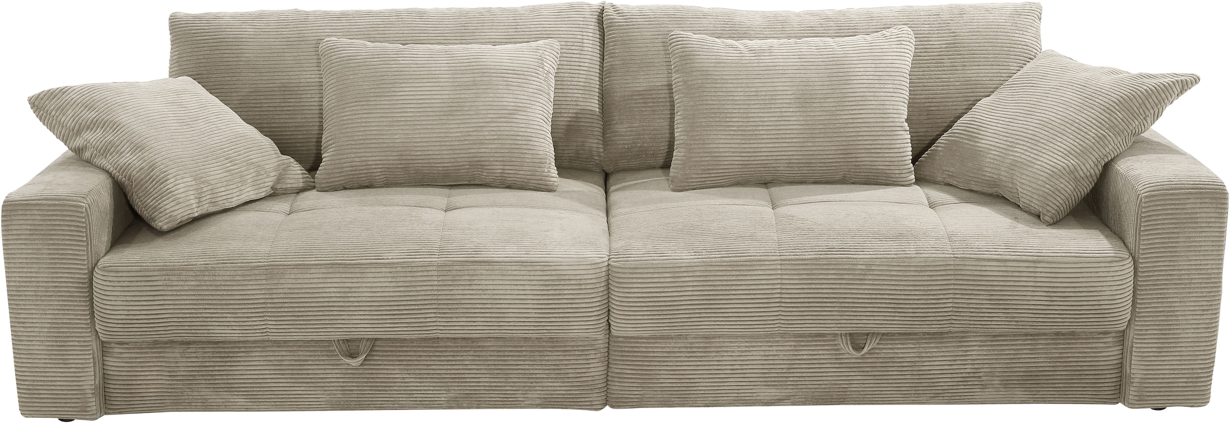 Jockenhöfer Gruppe Big-Sofa »Space XL, B: 284 cm« Mega-Sofa mit Bettkasten & 4 Zierkissen