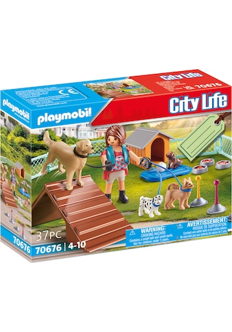 Playmobil® Konstruktions-Spielset »Geschenkset Hundetrainerin (70676), City Life«, (37... kaufen