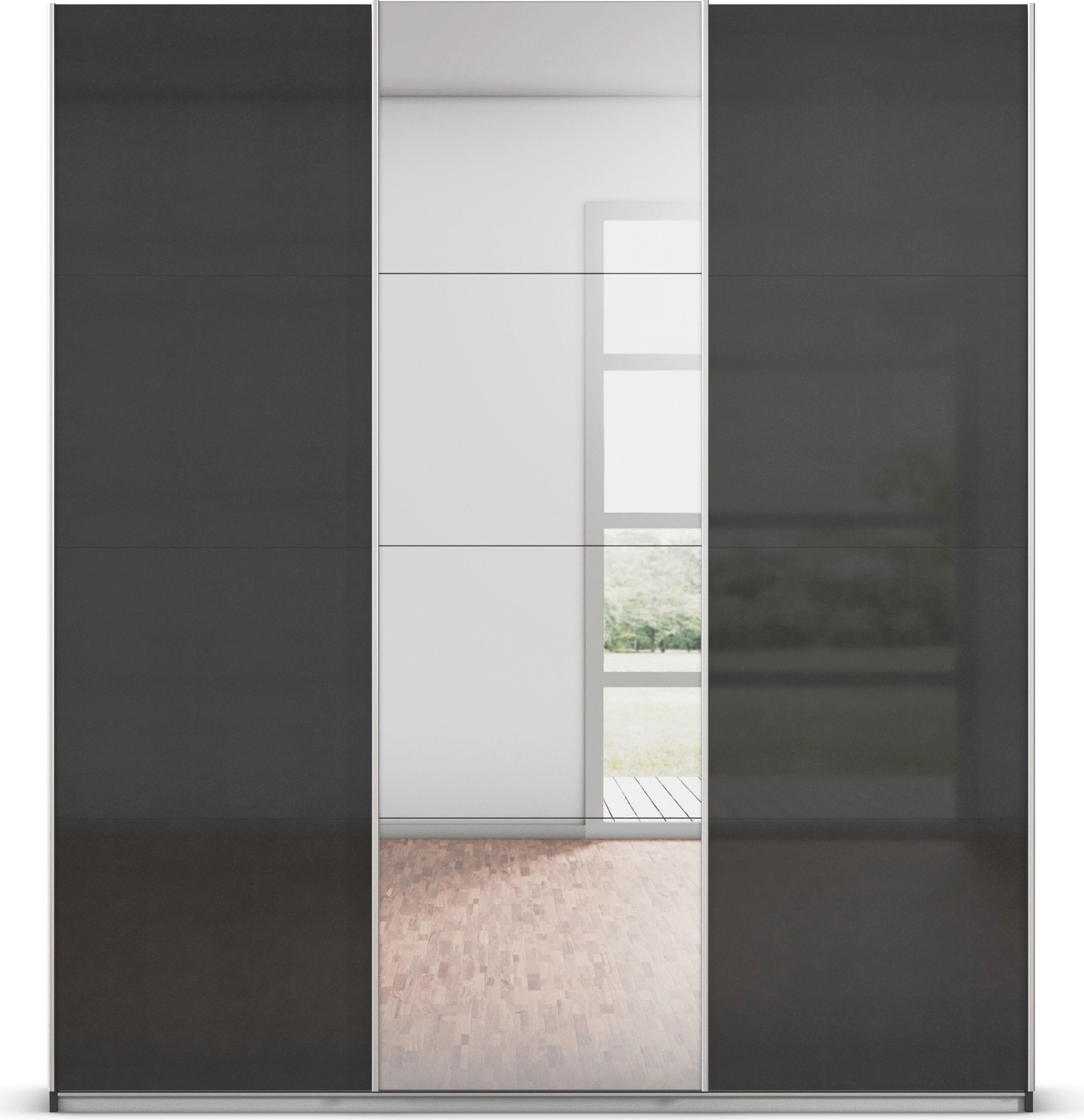 rauch Schwebetürenschrank »Kleiderschrank Schrank Garderobe AGORDO«, Top Innenausstattung, in 4 Breiten und 2 Höhen MADE IN GERMANY