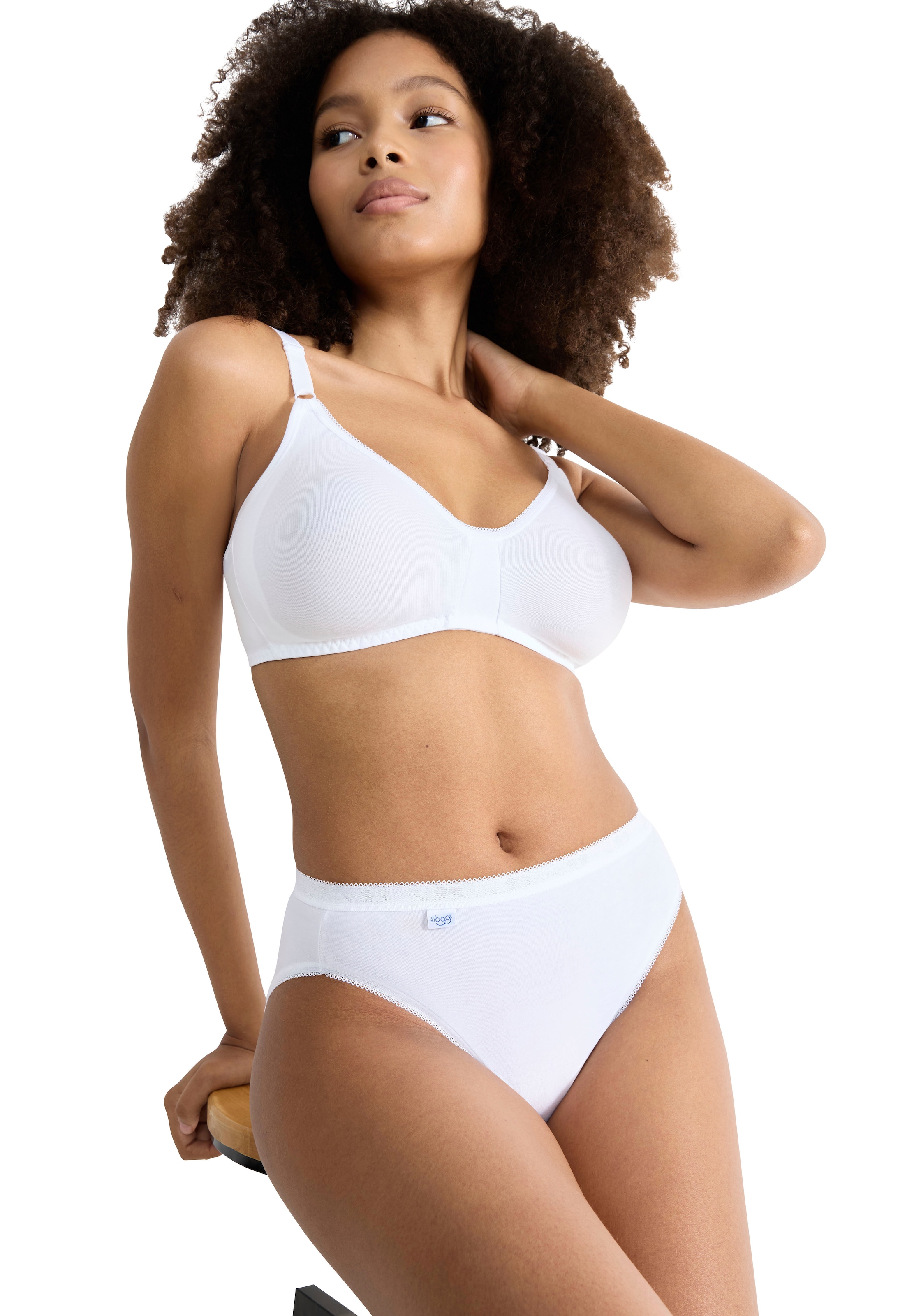 sloggi Tai-Slip »Basic+« 2er Pack,  perfekter Sitz, Baumwollmix, elastisch, weiche Nähte