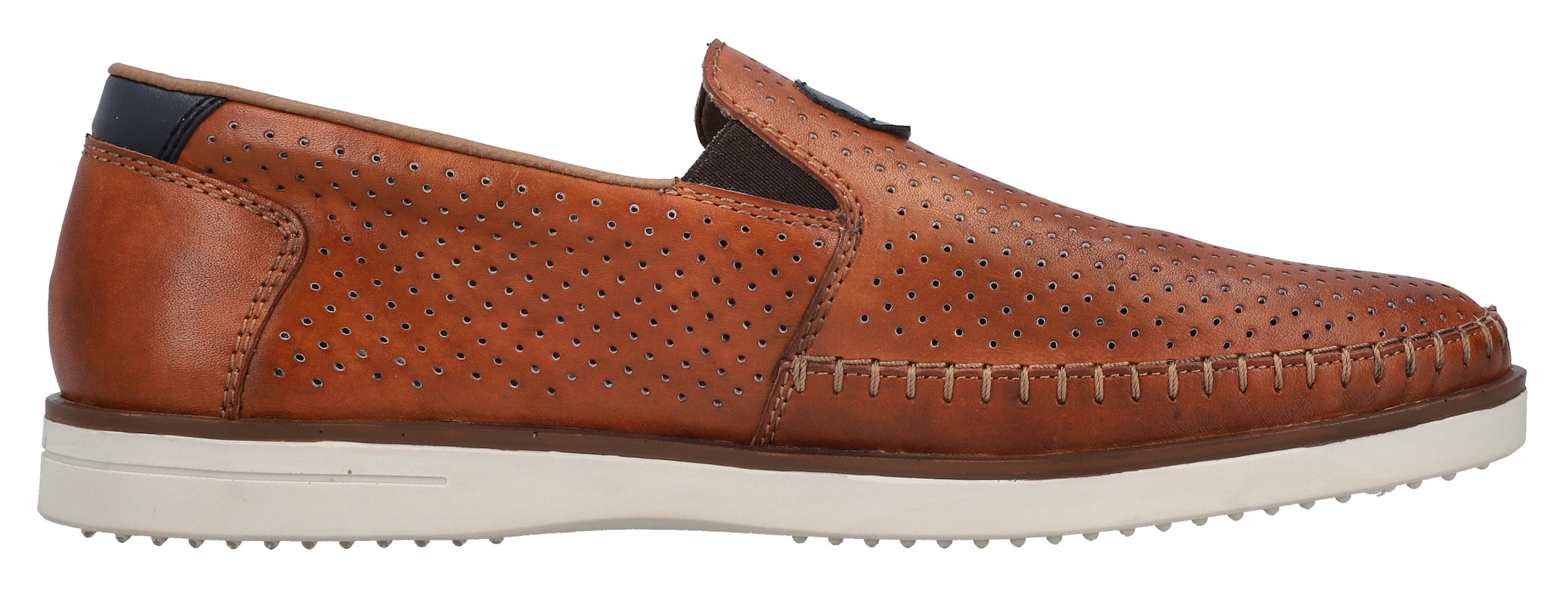 Rieker Slipper, Loafer, Schlupfschuh mit kleinen Stretcheinsätzen