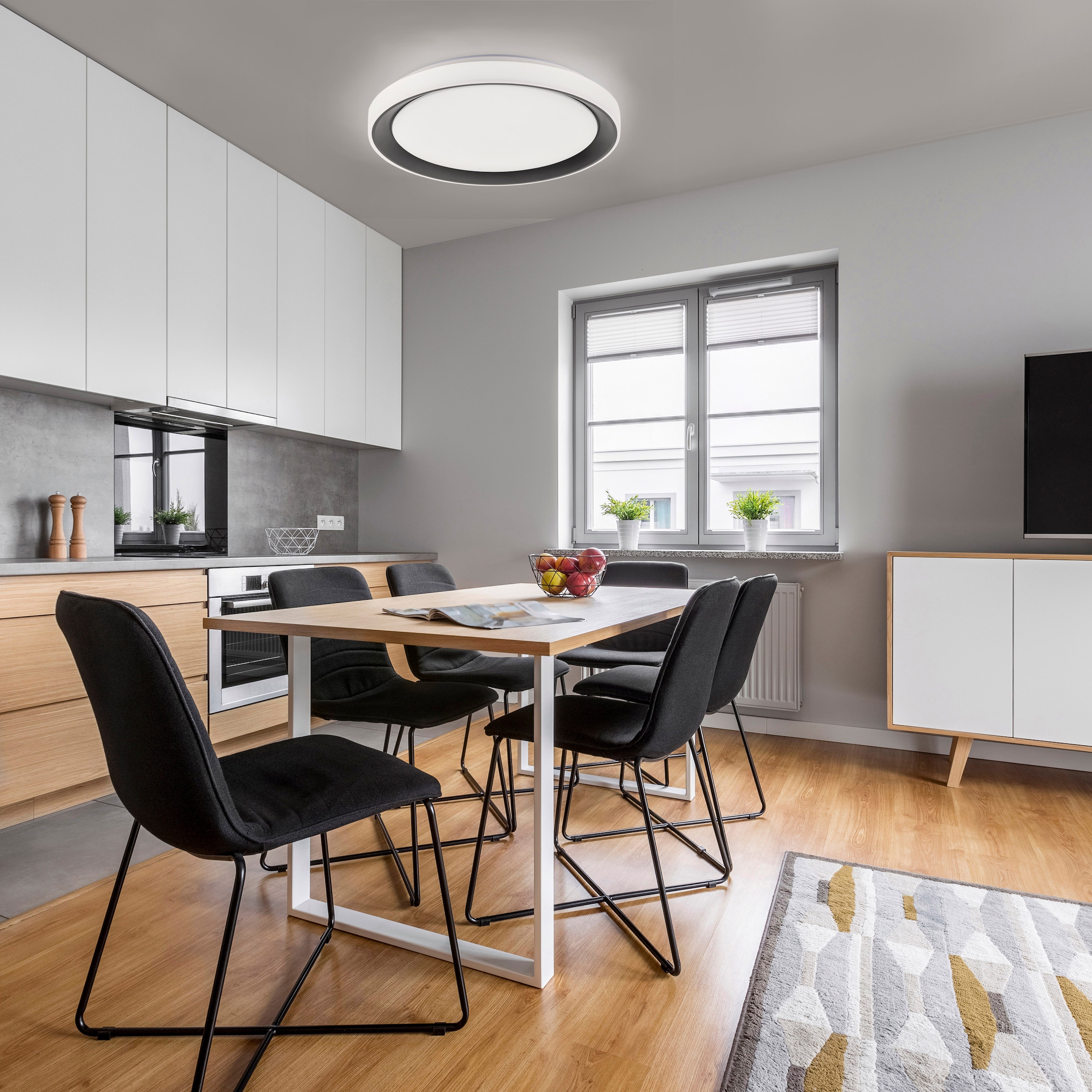 JUST LIGHT LED Deckenleuchte »Ls-DISC« LED-Board 1 Stk. warmweiß - kaltweiß Smarthome fähig