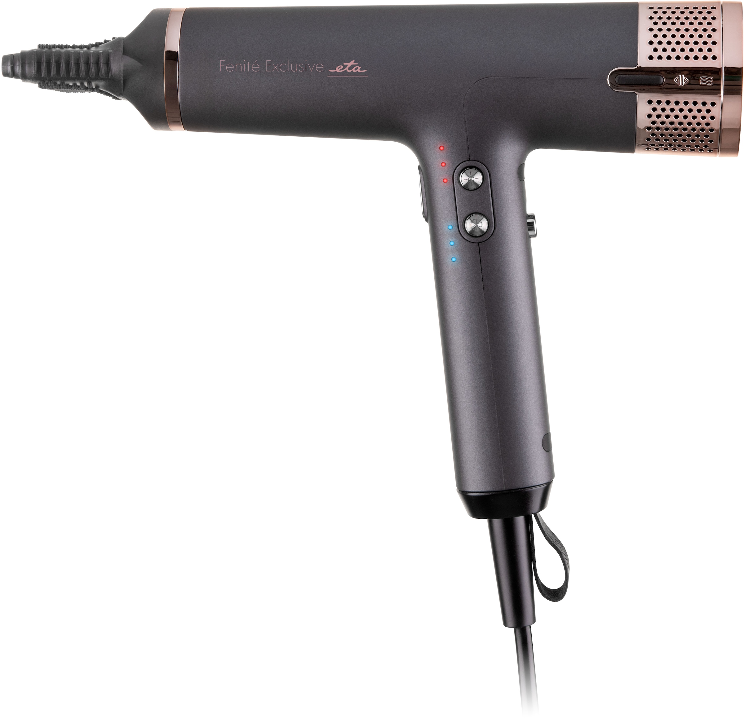 eta Ionic-Haartrockner »ETA Fenite Exclusive Haartrockne mit Ionisierung & Smart Heat Control«, 1600 W, 3 Aufsätze, Ultraleichter & leiser Föhn mit Ionisierung & 4 Luftstufen