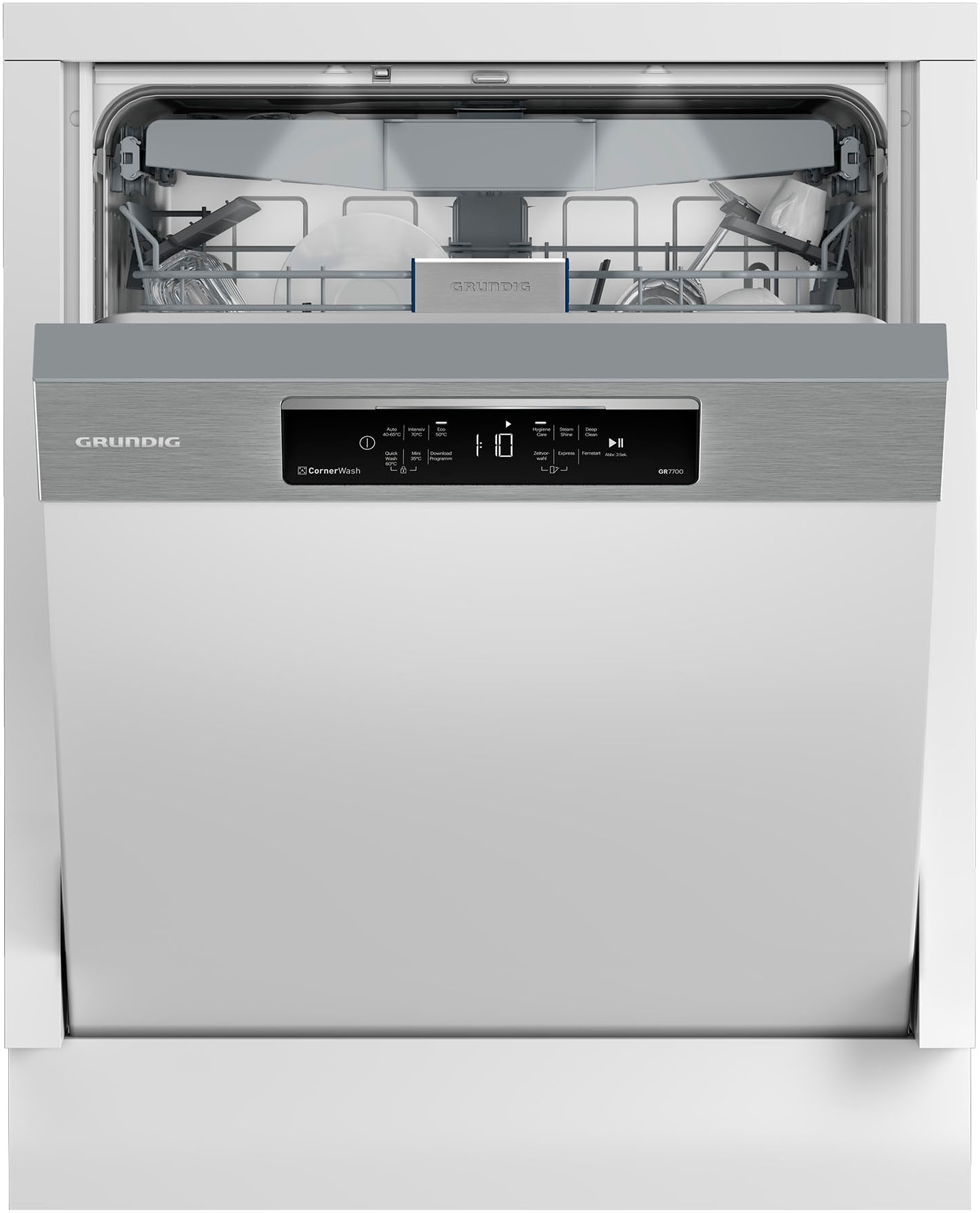 Grundig teilintegrierbarer Geschirrspüler »GNSP4510XCW 7697101677«, GNSP4510XCW 7697101677, 14 Maßgedecke