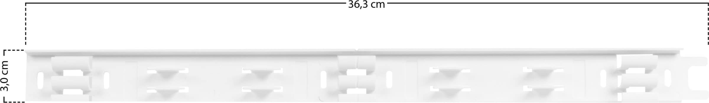 SCHELLENBERG Kabelkanal »System M Erweiterung zur Aufputzmontage, kleben oder schrauben«, Kabel Organizer, 2,1 m, weiß