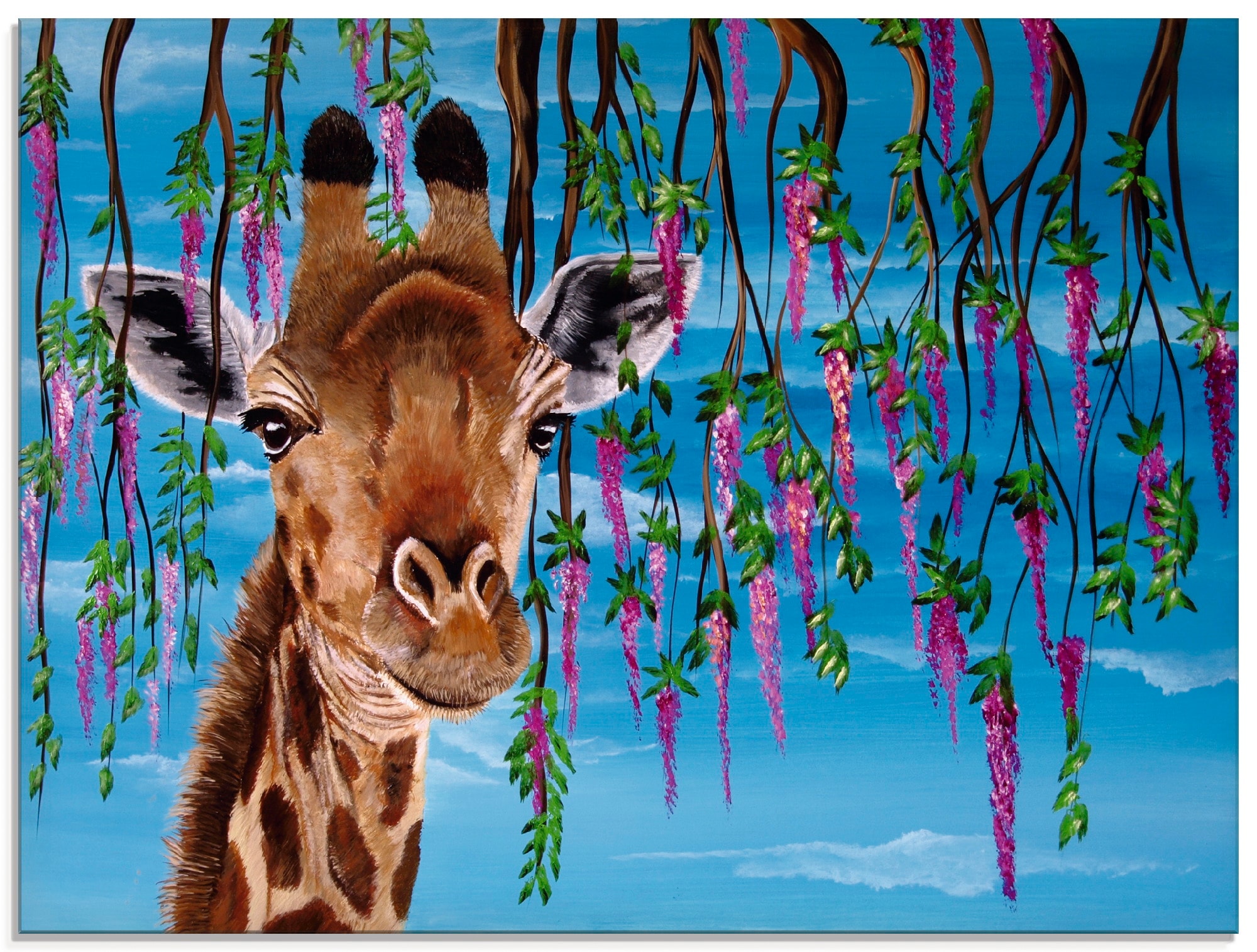 Artland Glasbild »Giraffe«, Wildtiere, (1 St.), in verschiedenen Größen günstig online kaufen