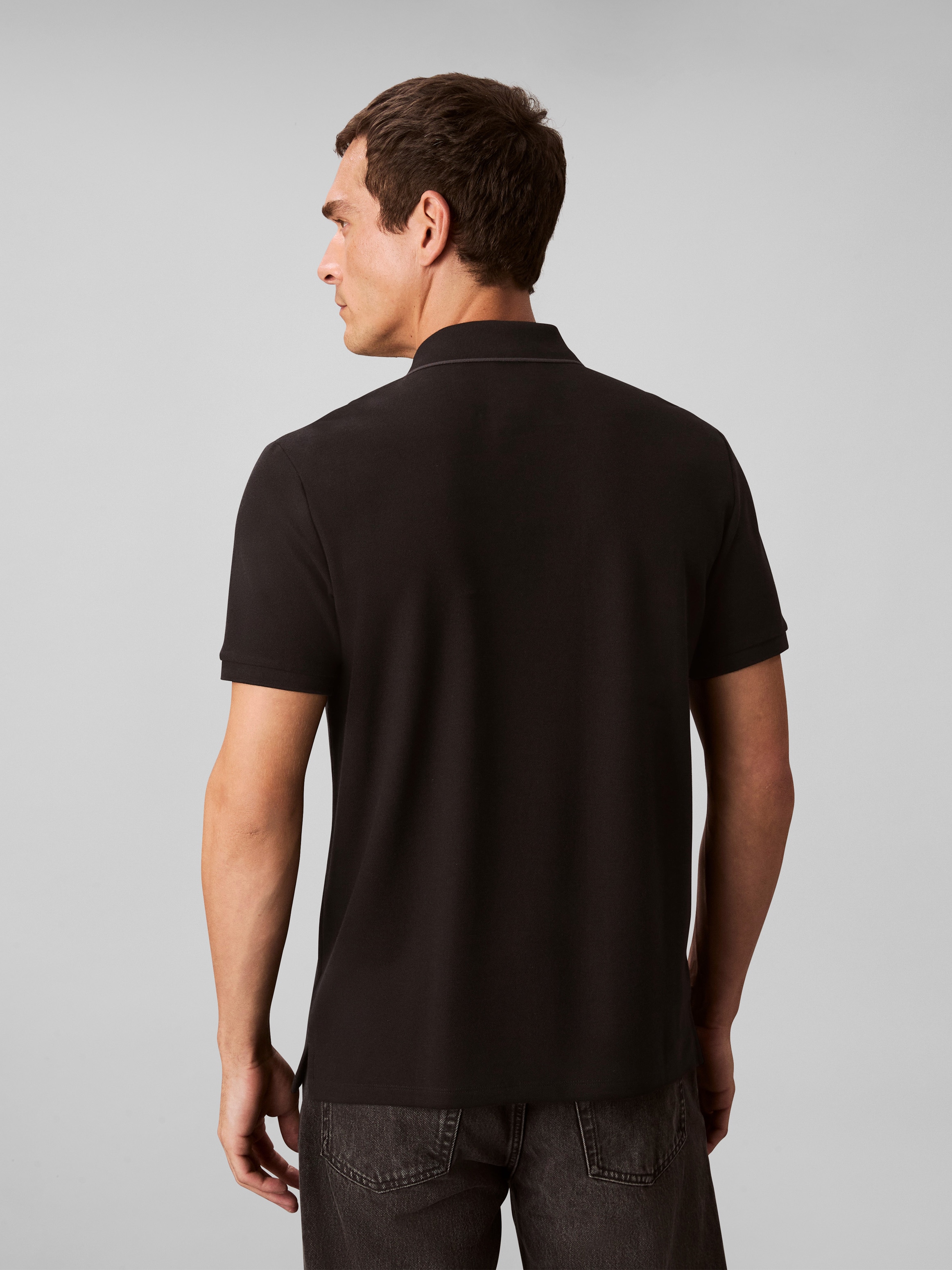 Calvin Klein Poloshirt »SS RFND PQ TPPD CLSS«, Mit Rundhalsausschnitt