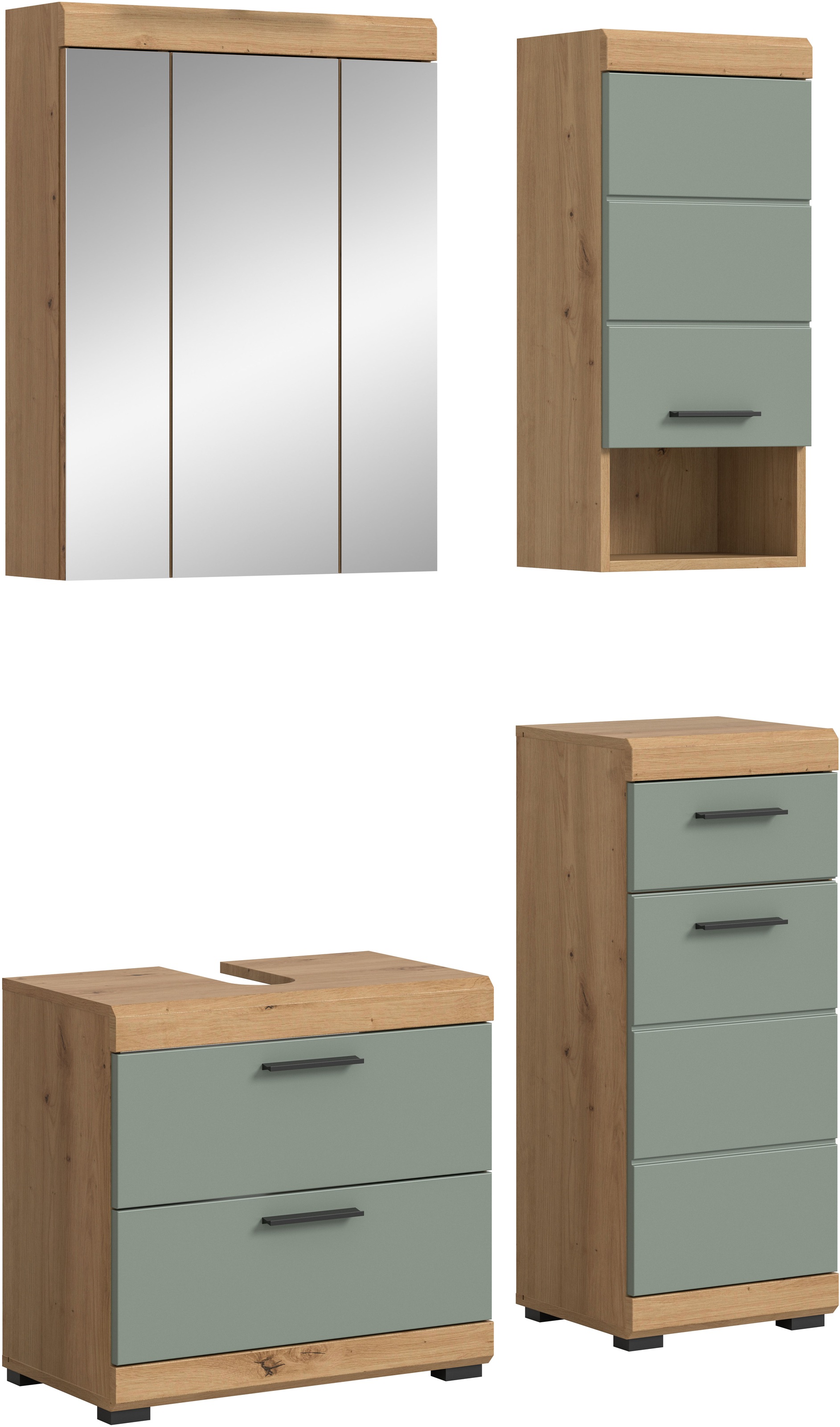 INOSIGN Badmöbel-Set »Siena, 4 teilig, bestehend aus:«, (Set), Waschbeckenu günstig online kaufen