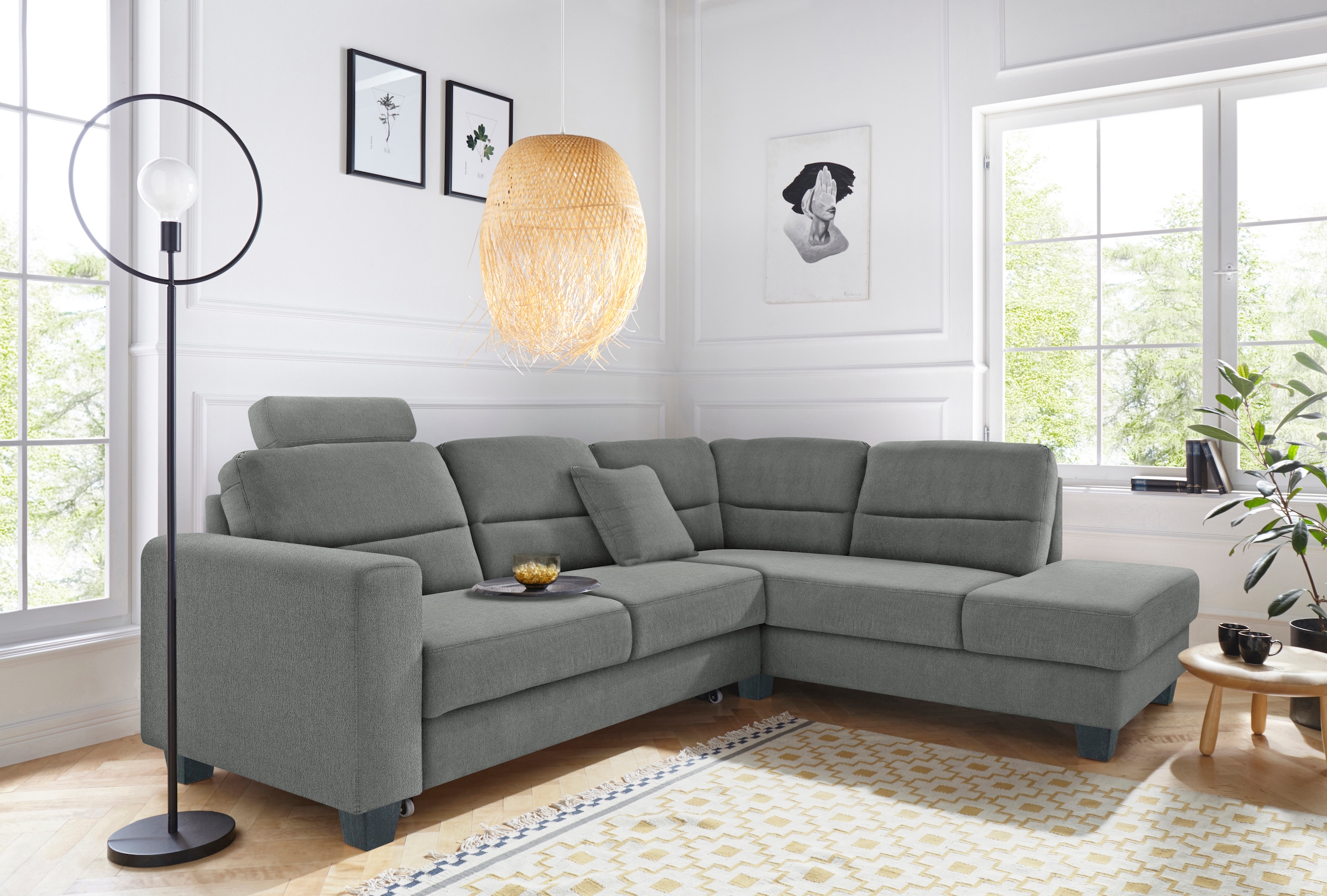 TRENDMANUFAKTUR Ecksofa »Chamber, zeitlos & elegant, bequem, L-Form«, inklu günstig online kaufen