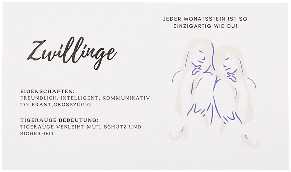 Firetti Kette mit Anhänger »Schmuck Geschenk Halsschmuck Anker/Halskette Sternzeichen Geburtsstein«, Made in Germany - mit Edelstein