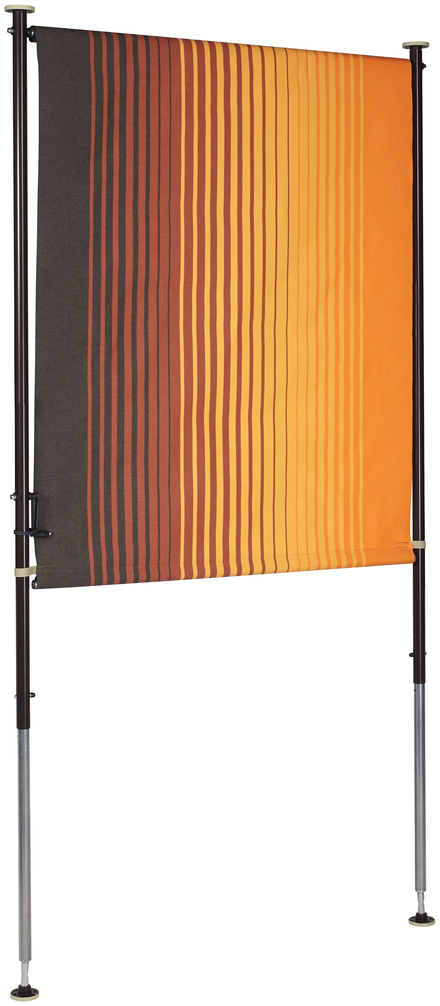 Angerer Freizeitmöbel Klemm-Senkrechtmarkise »Nr. 100« orange/braun, BxH: 120x225 cm