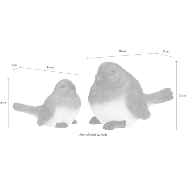 I.GE.A. Dekofigur, Polyresin-Vögel (2er Set) auf Rechnung kaufen