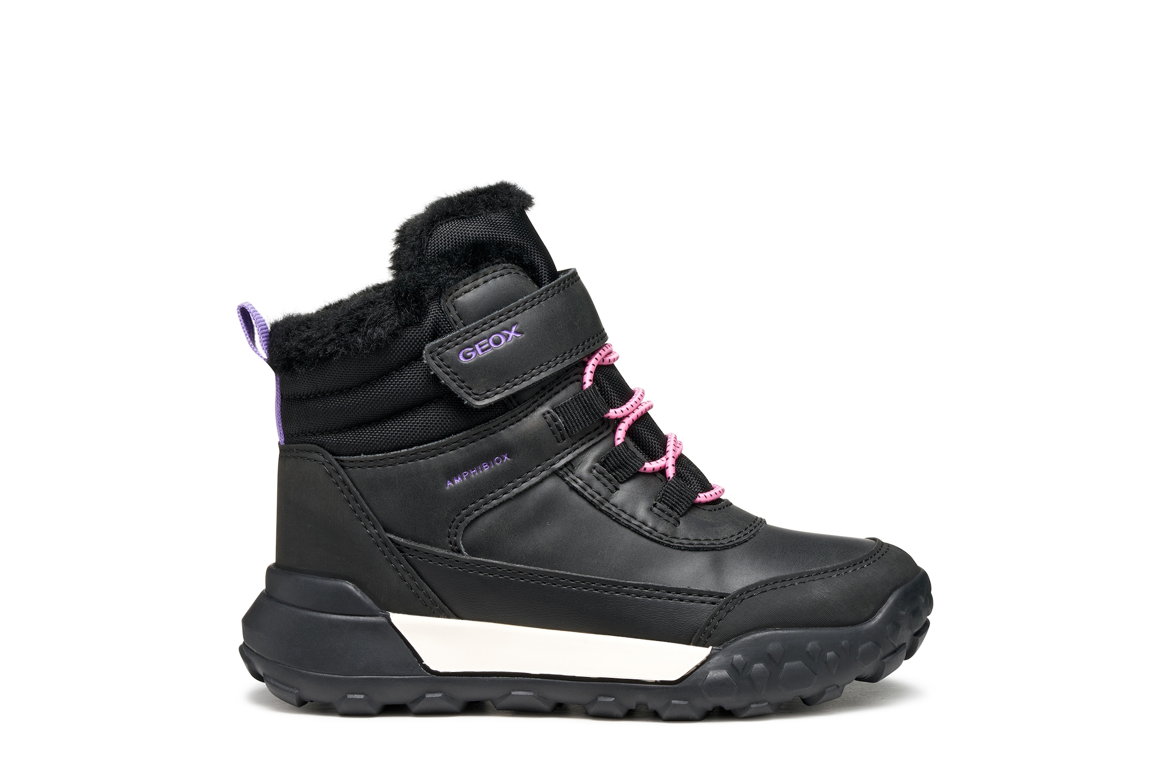 Geox Winterboots »J TREKKYUP GIRL B AB«  Freizeitstiefel, Boots mit Warmfutter, Größenschablone zum Download